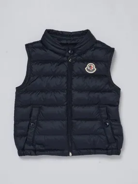 Gilet bambino Moncler New Amaury in tessuto tecnico Blu