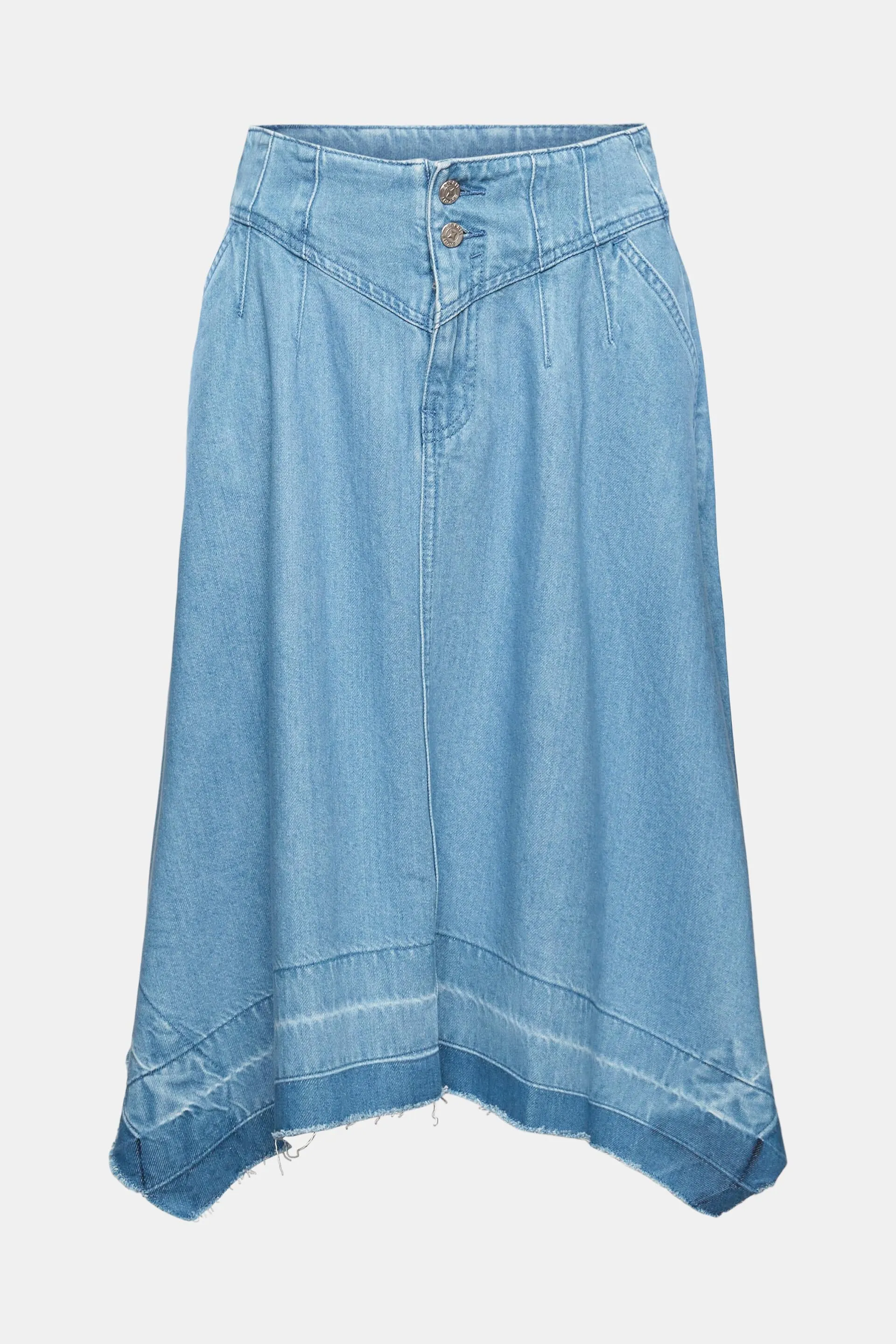 Gonna in denim asimmetrica