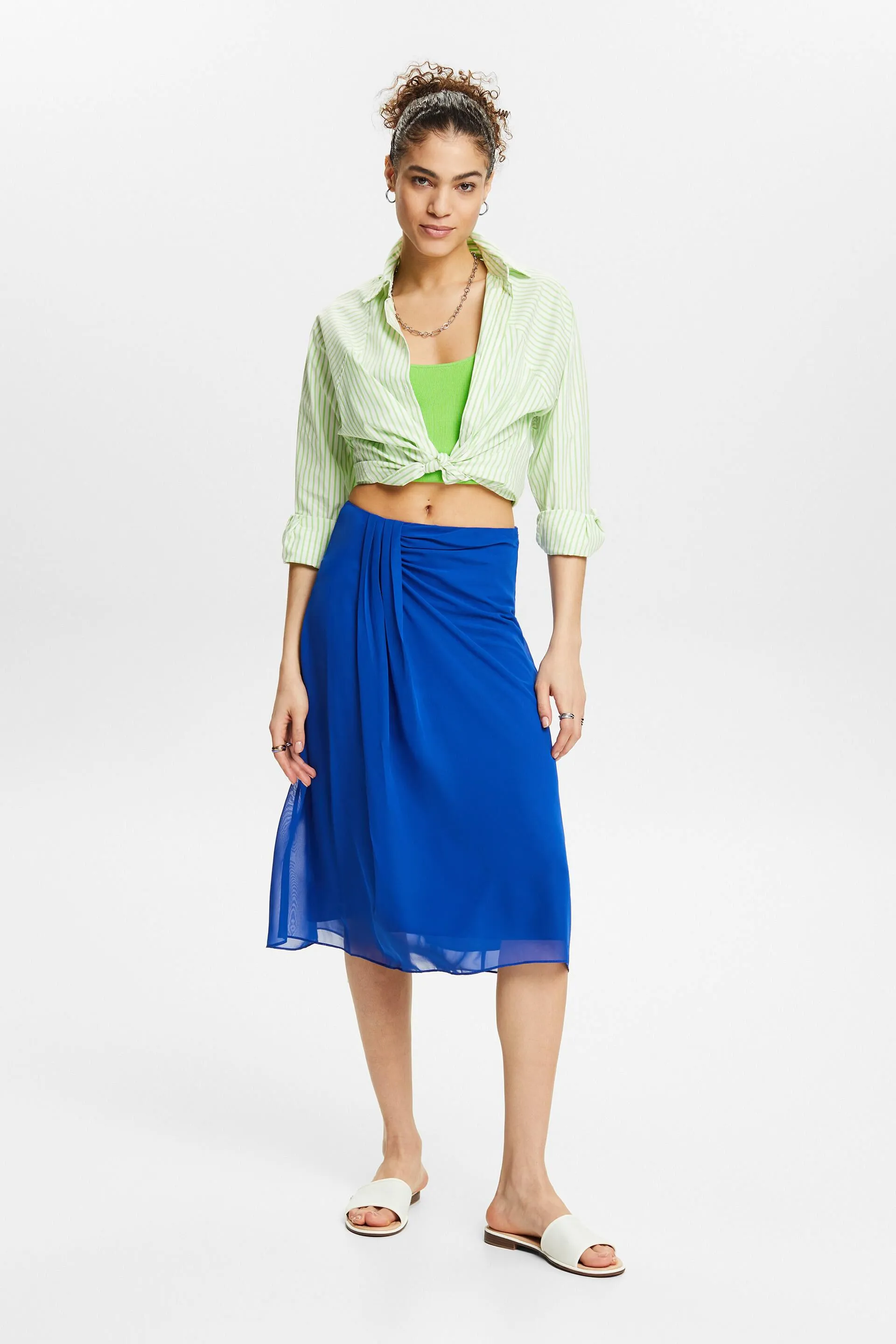 Gonna midi in chiffon
