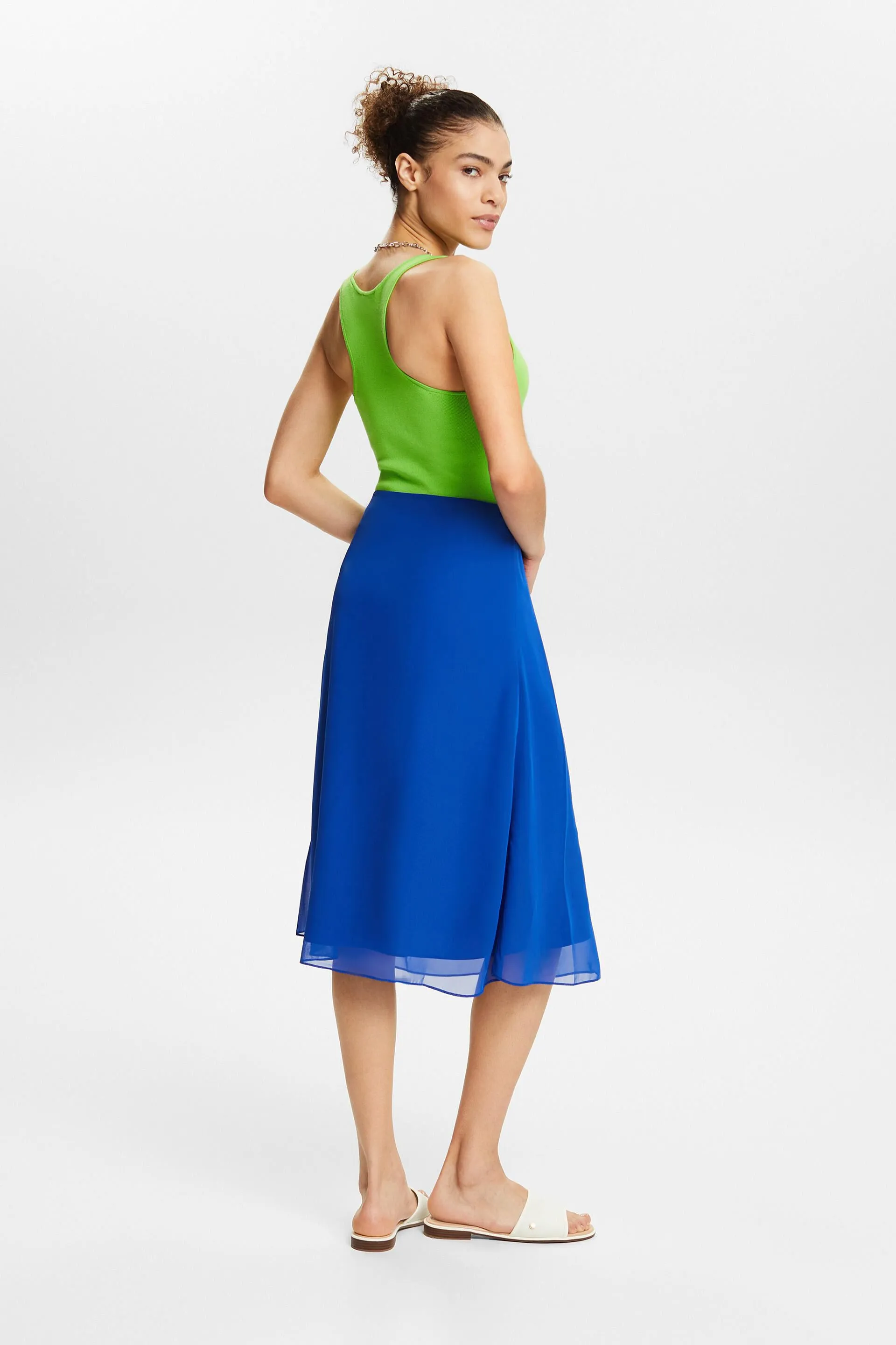 Gonna midi in chiffon
