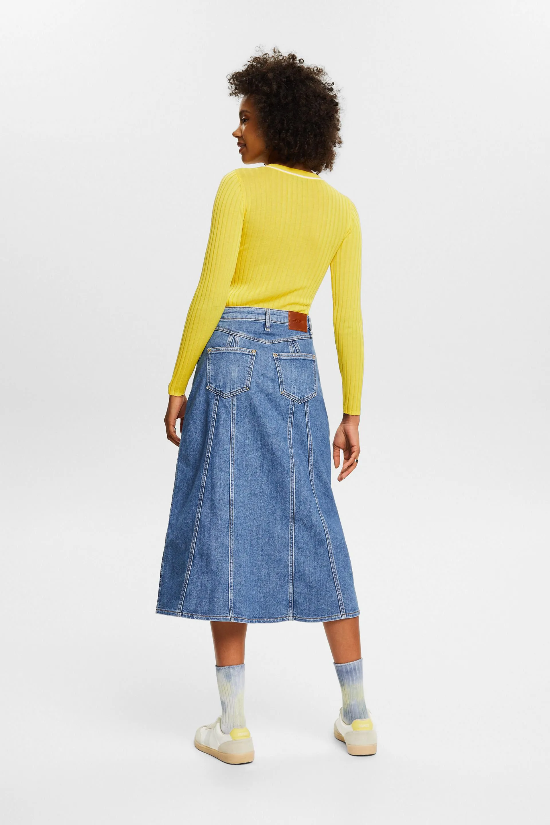 Gonna midi in denim