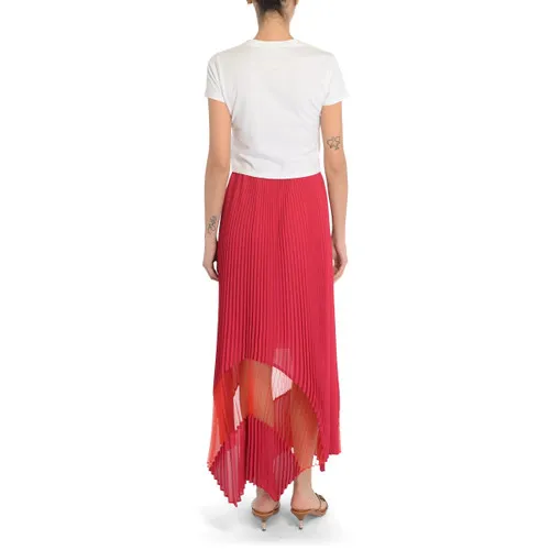 Gonna midi Twinset fucsia