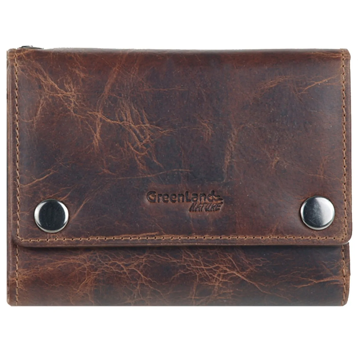 Greenland Nature Portafoglio Montana in pelle 12,5 cm