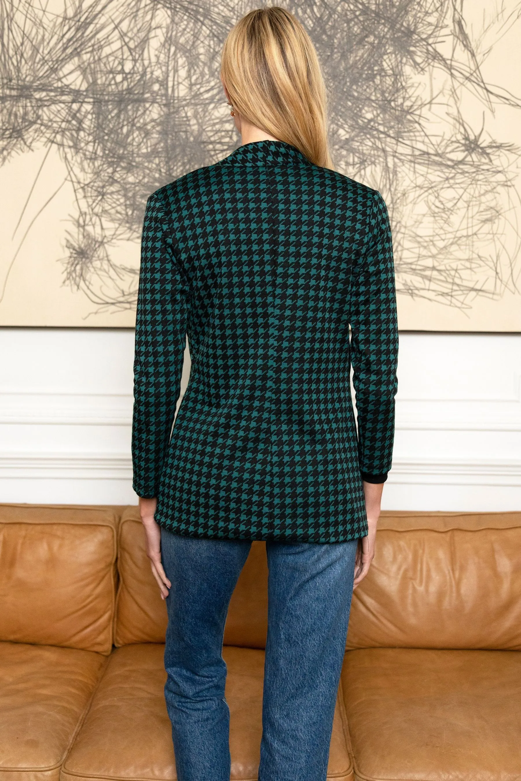 HotSquash - Verde - 3/4 Sleeve Stretch Blazer    