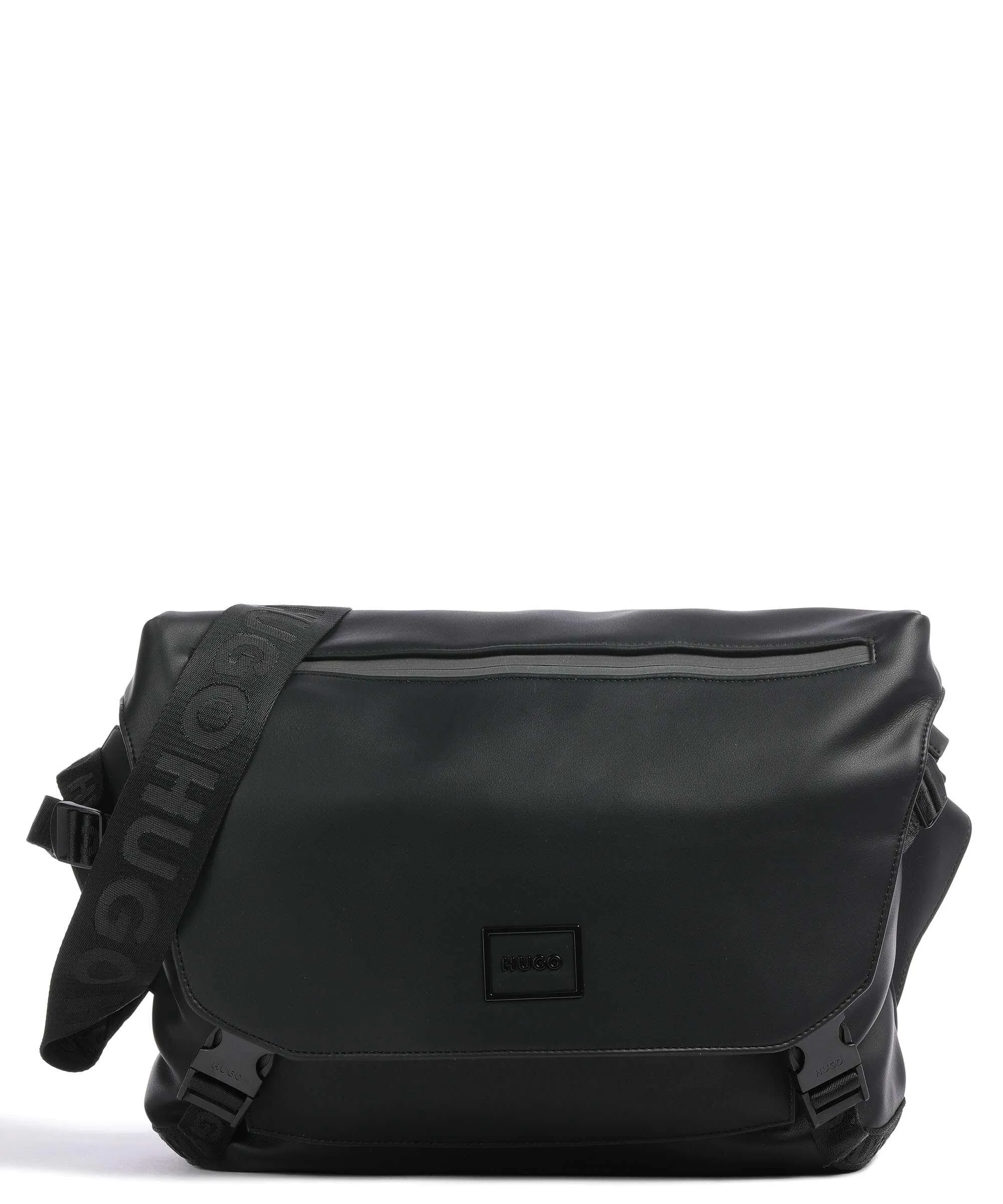  Hugo Elliott 2.0 Borsa messenger 13″ pelle sintetica nero  