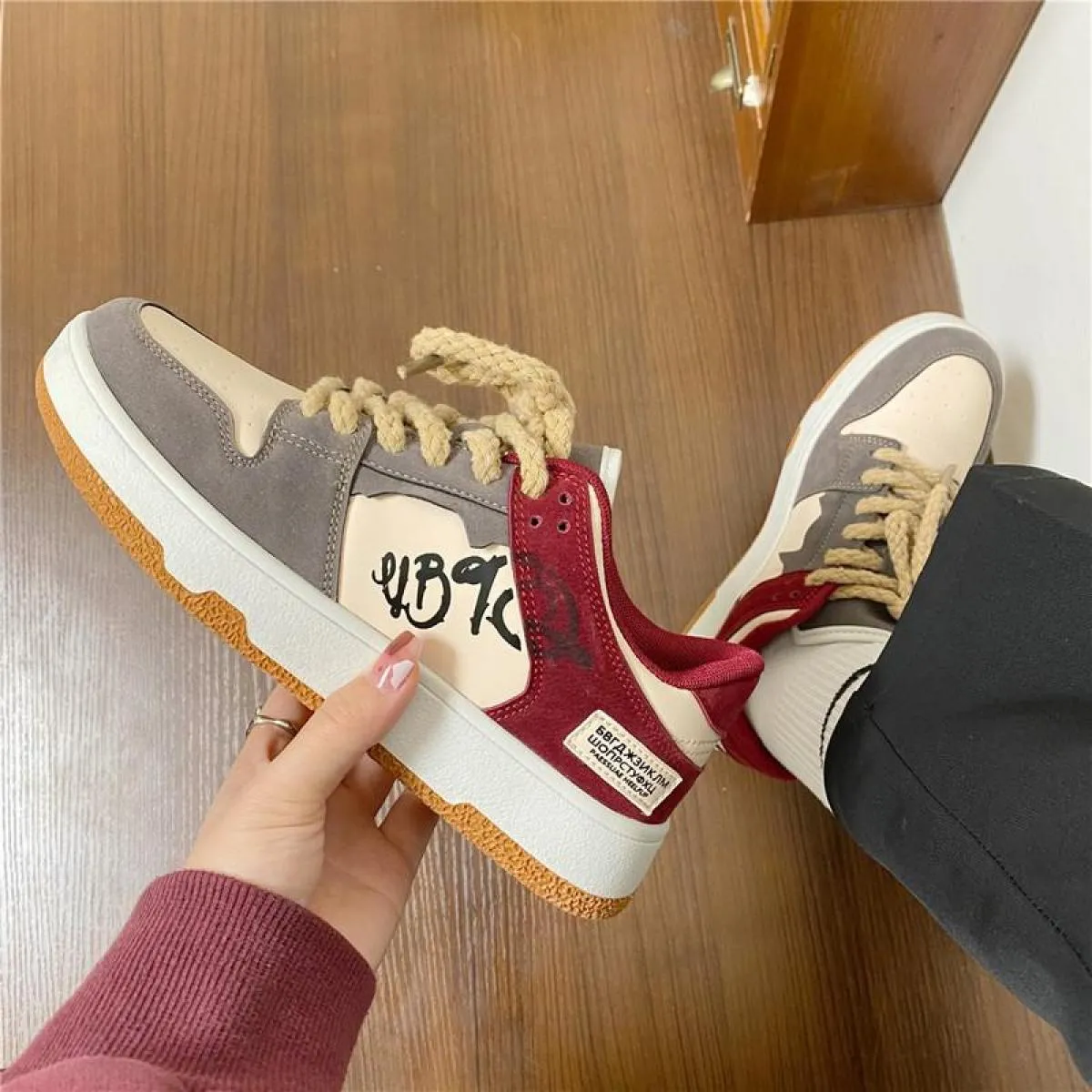 Ins Top Scarpe da donna Uni Fashion Sneakers Donna Mocassini casual Studente Scarpe da ginnastica Scarpe sportive Scarpe da alle