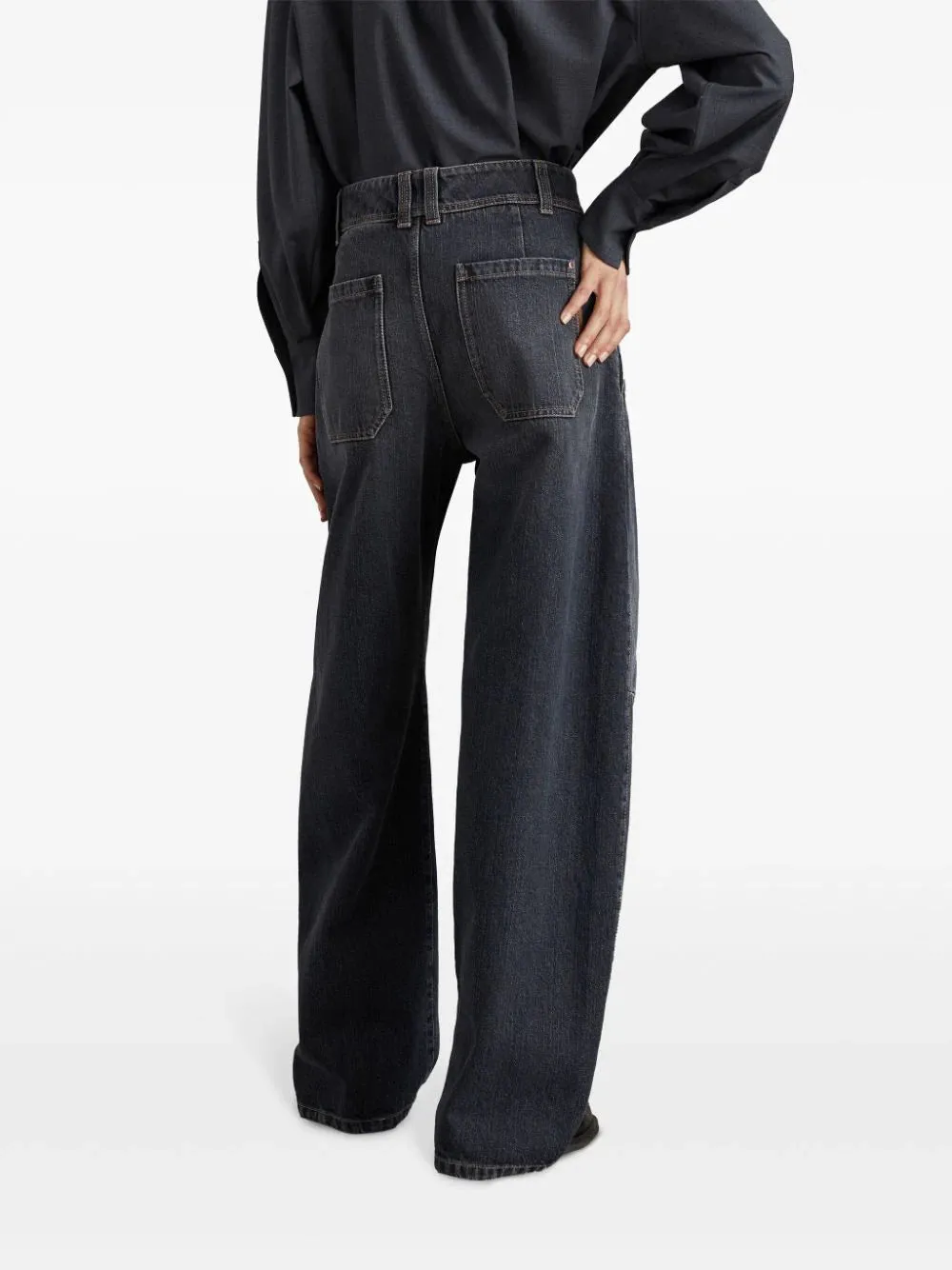 Jeans a larga gamba di Brunello Cucinelli