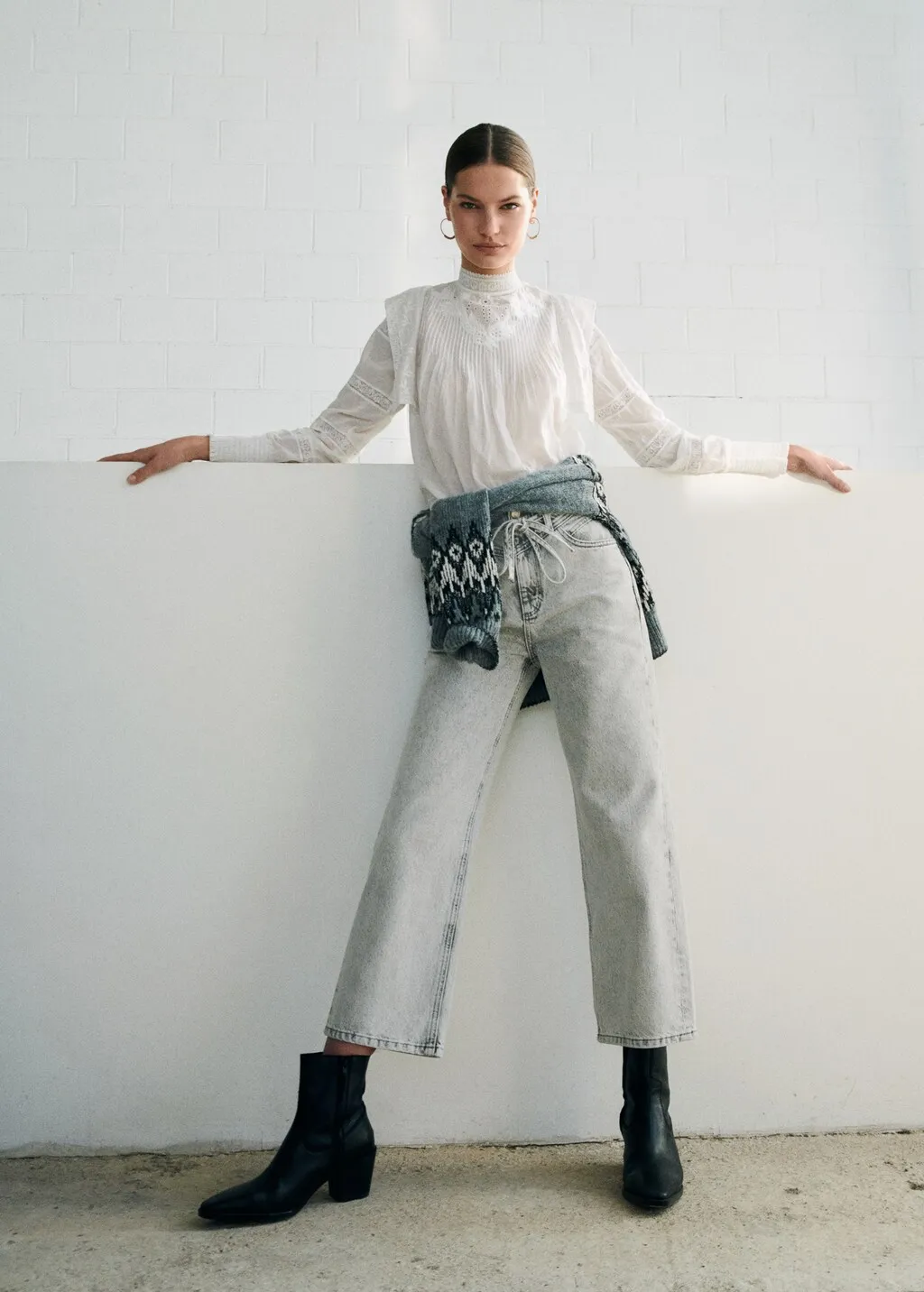 Jeans cotone fiocco