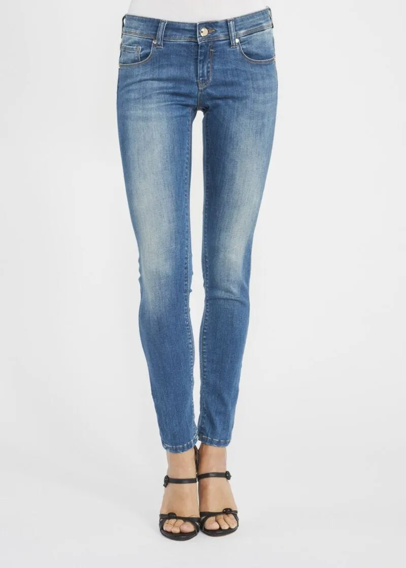 Jeans skinny in denim medio