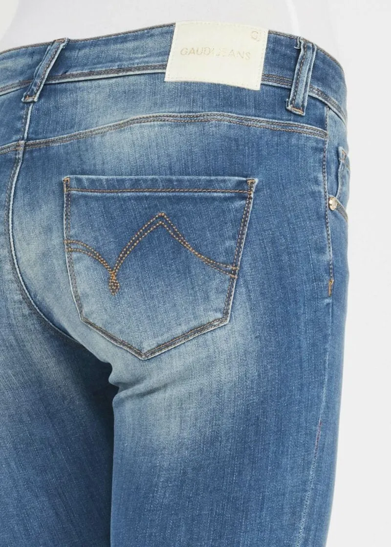 Jeans skinny in denim medio