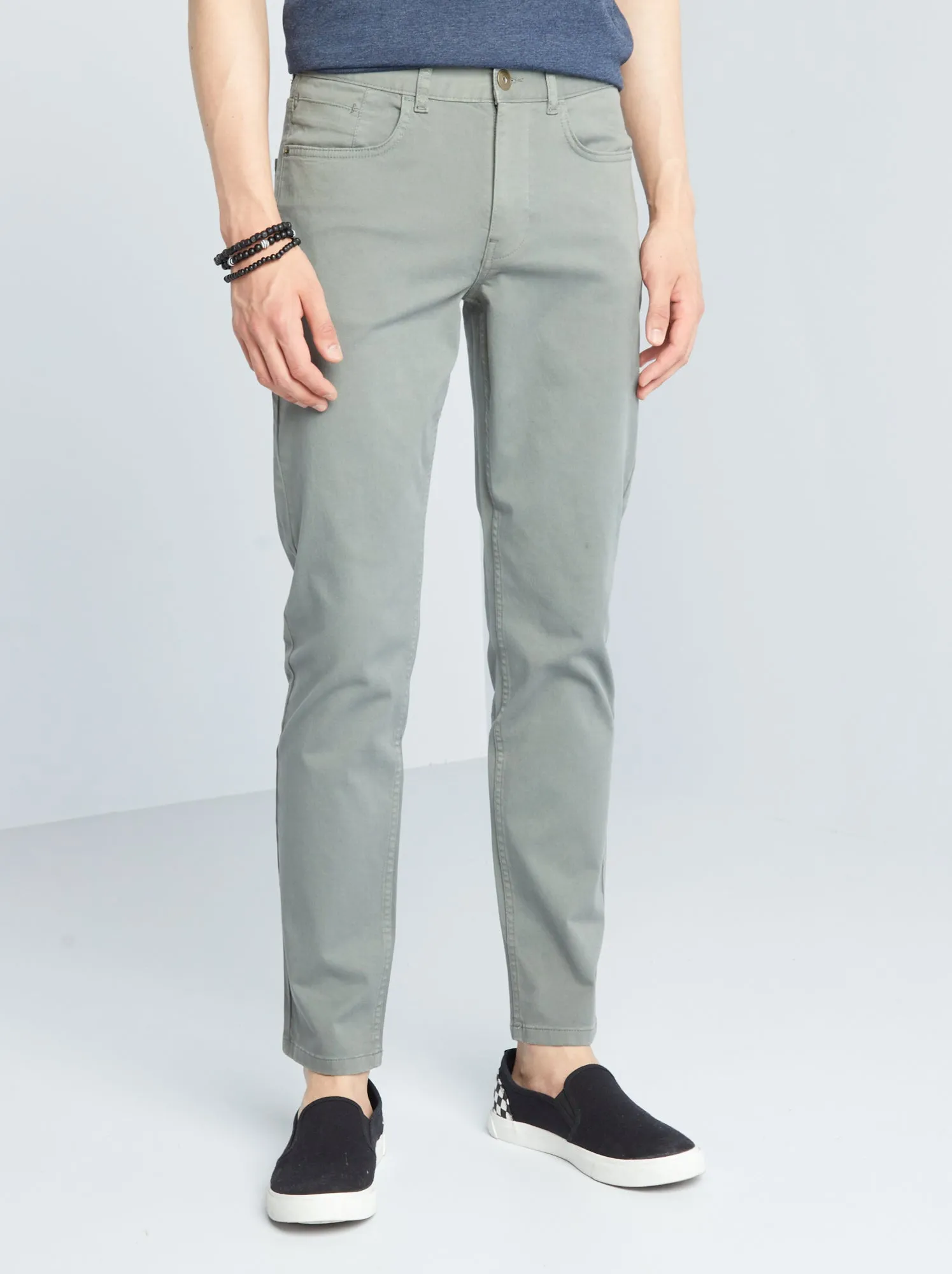 Jeans slim 5 tasche - L32 - VERDE