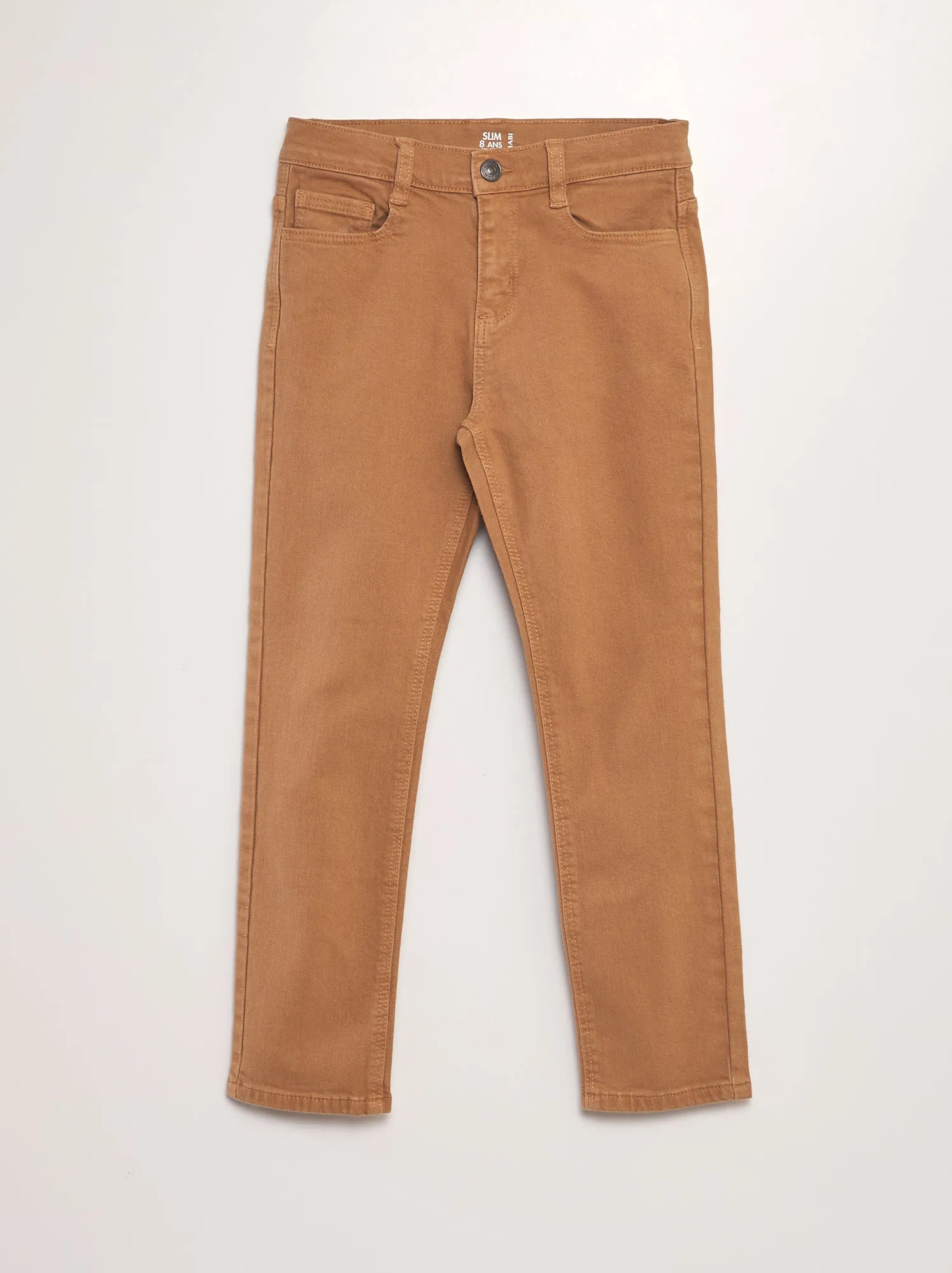 Jeans slim 5 tasche - MARRONE