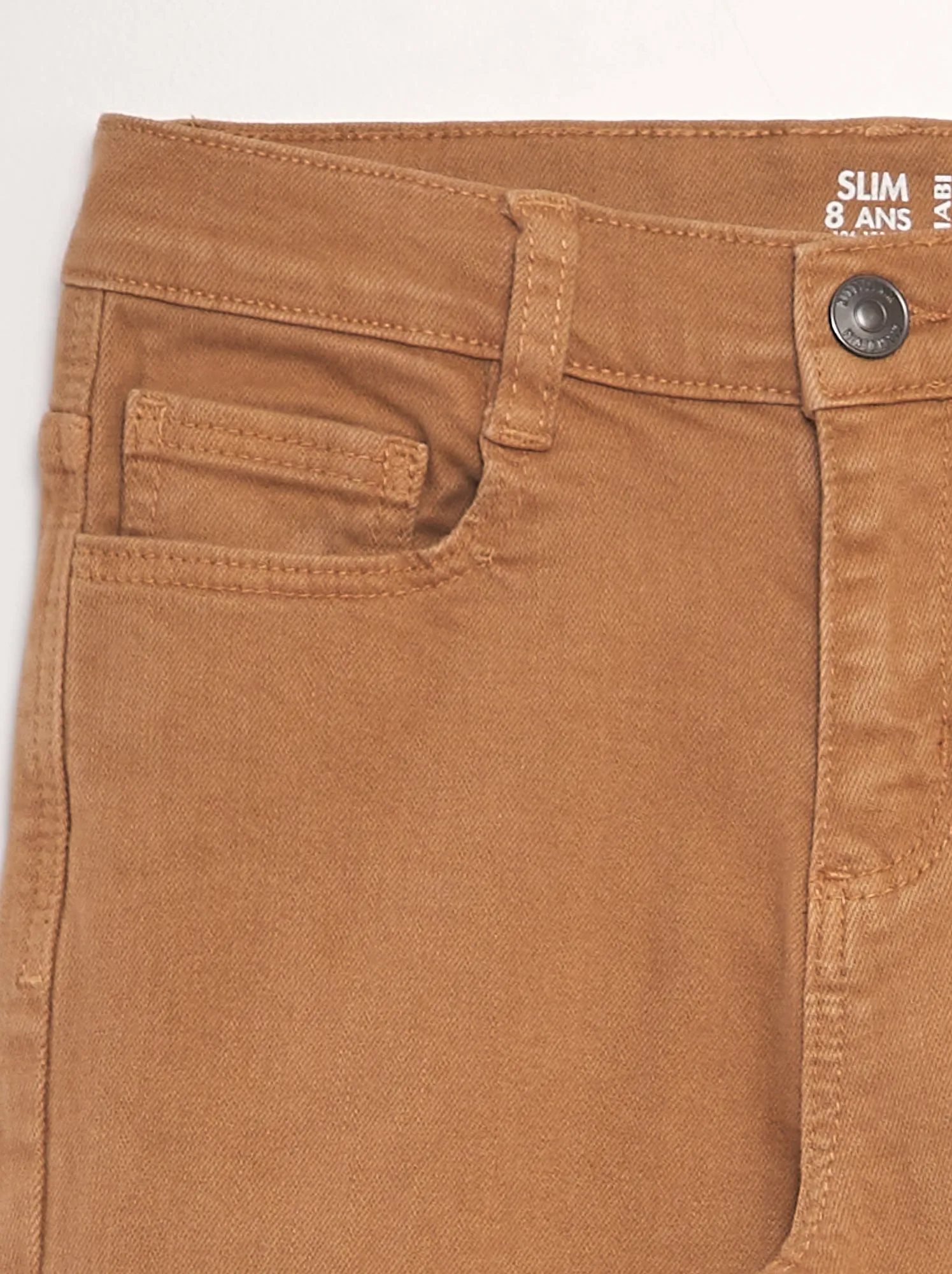 Jeans slim 5 tasche - MARRONE