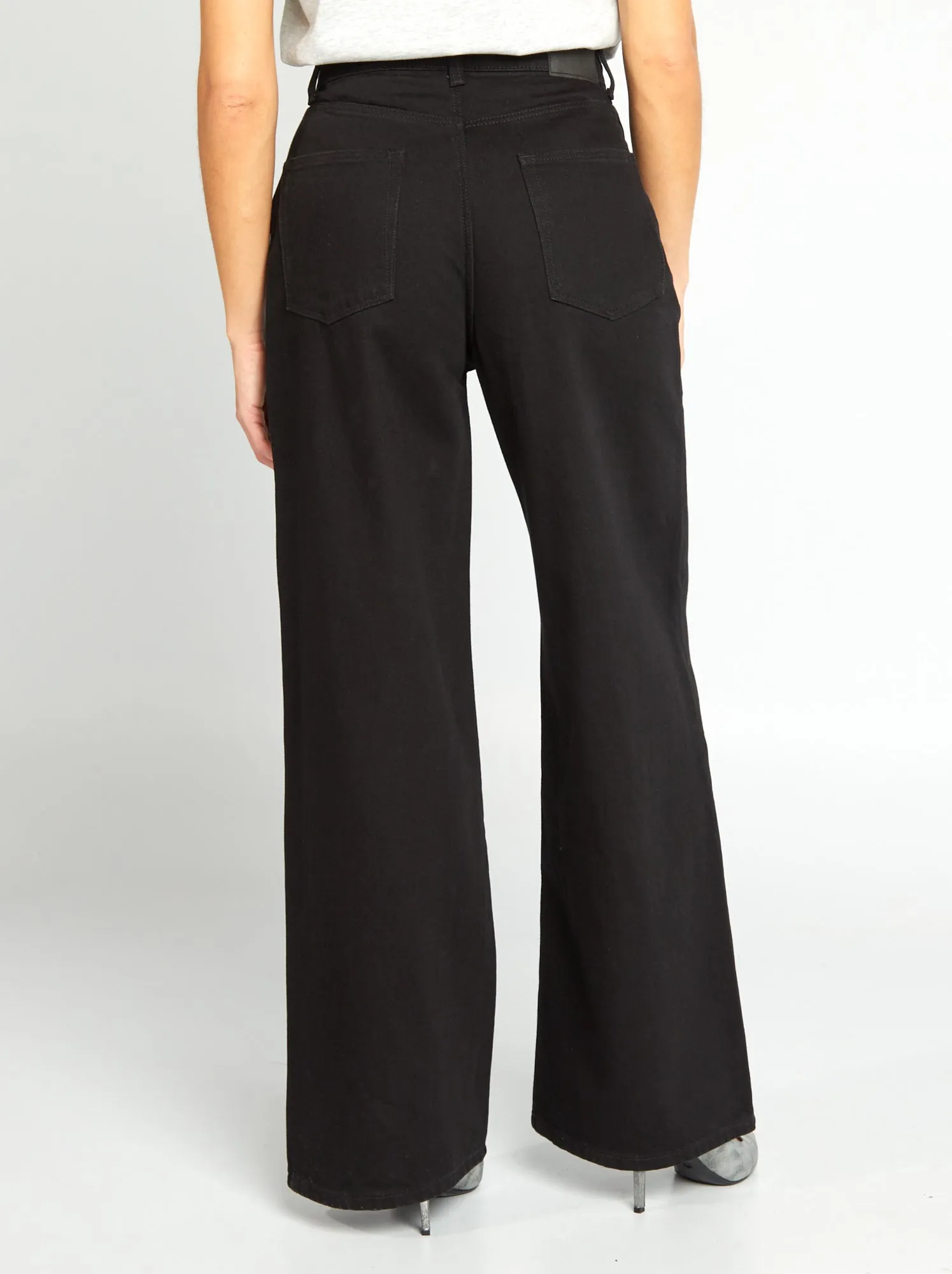 Jeans wide leg - 30L - NERO