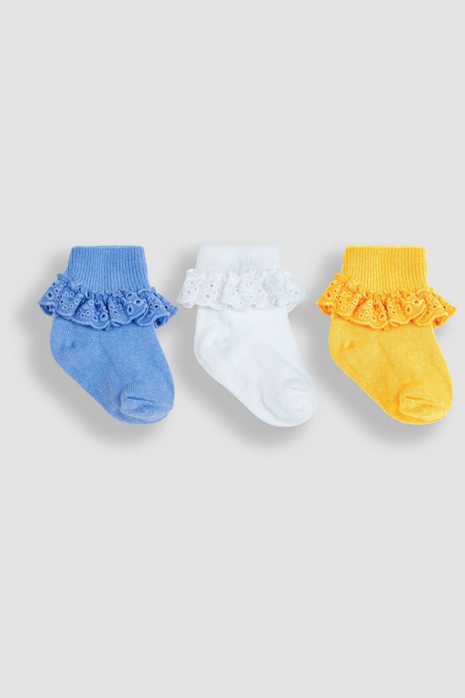 JoJo Maman Bébé 3-Pack Frilly Socks    