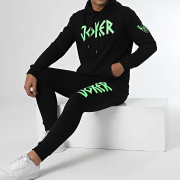 Joker Tuta nera verde fluo