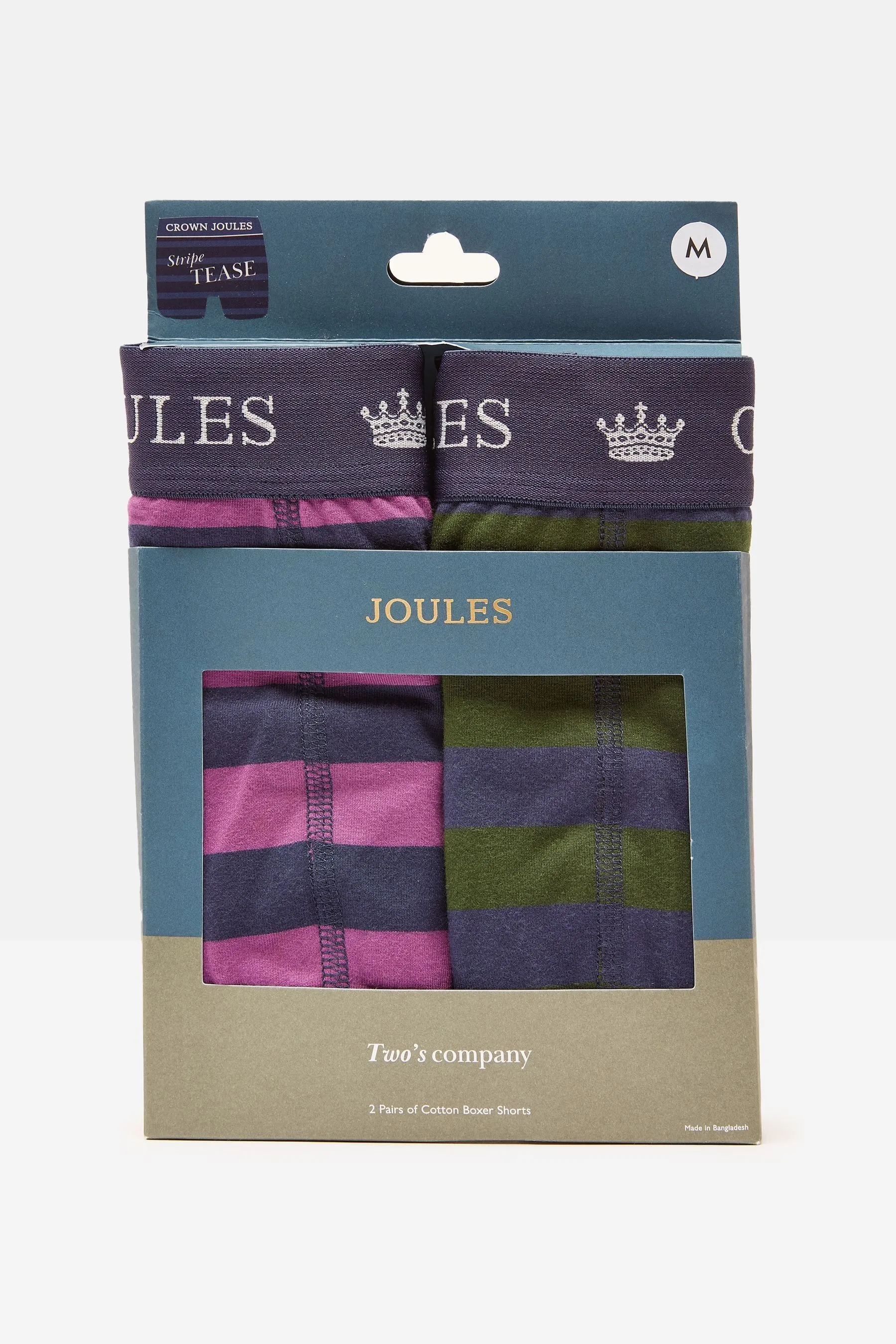 Joules Crown Joules Confezione da due boxer in cotone    