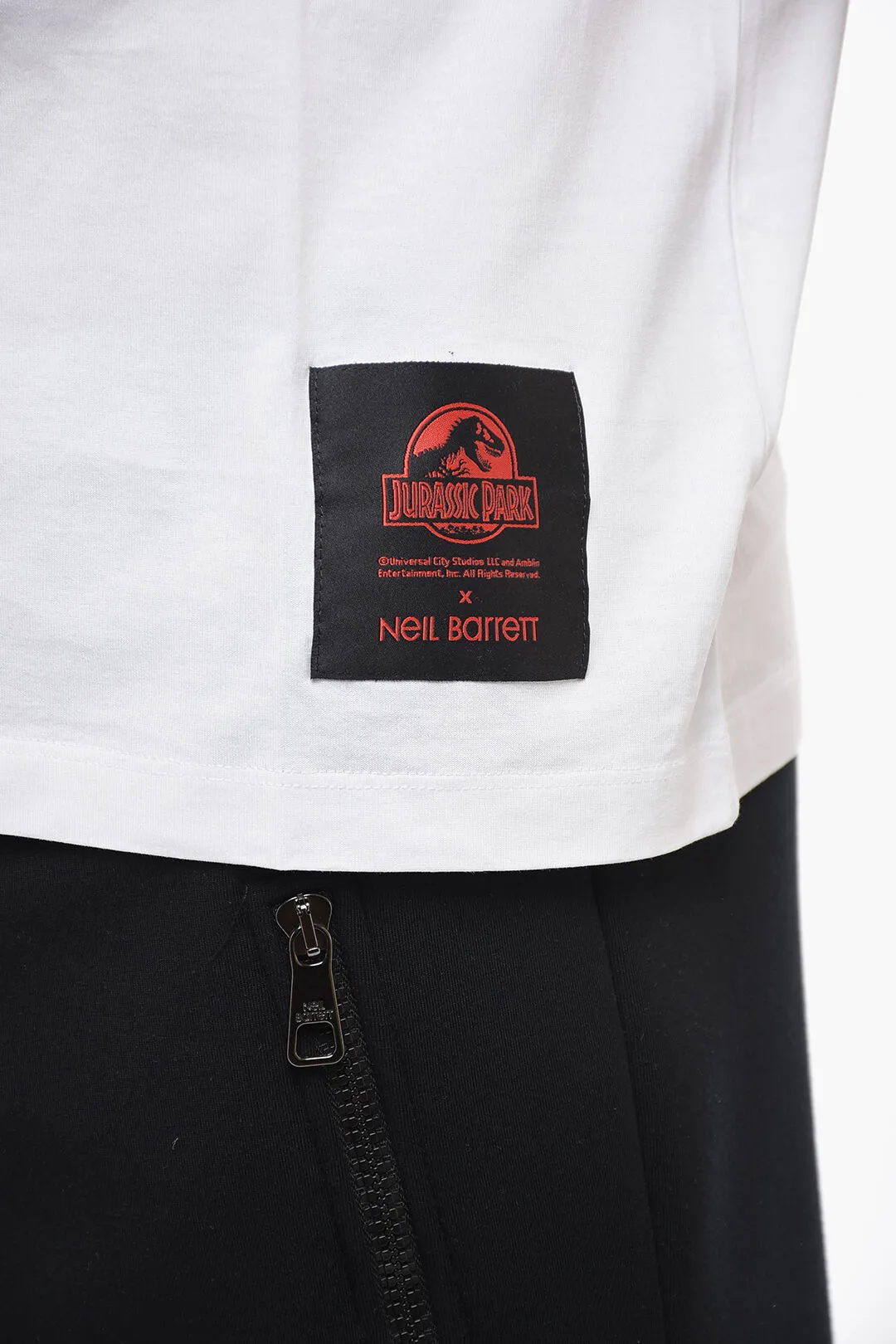 JURASSIC PARK X NB T-Shirt Girocollo HALF THUNDERBOLT in Cotone
