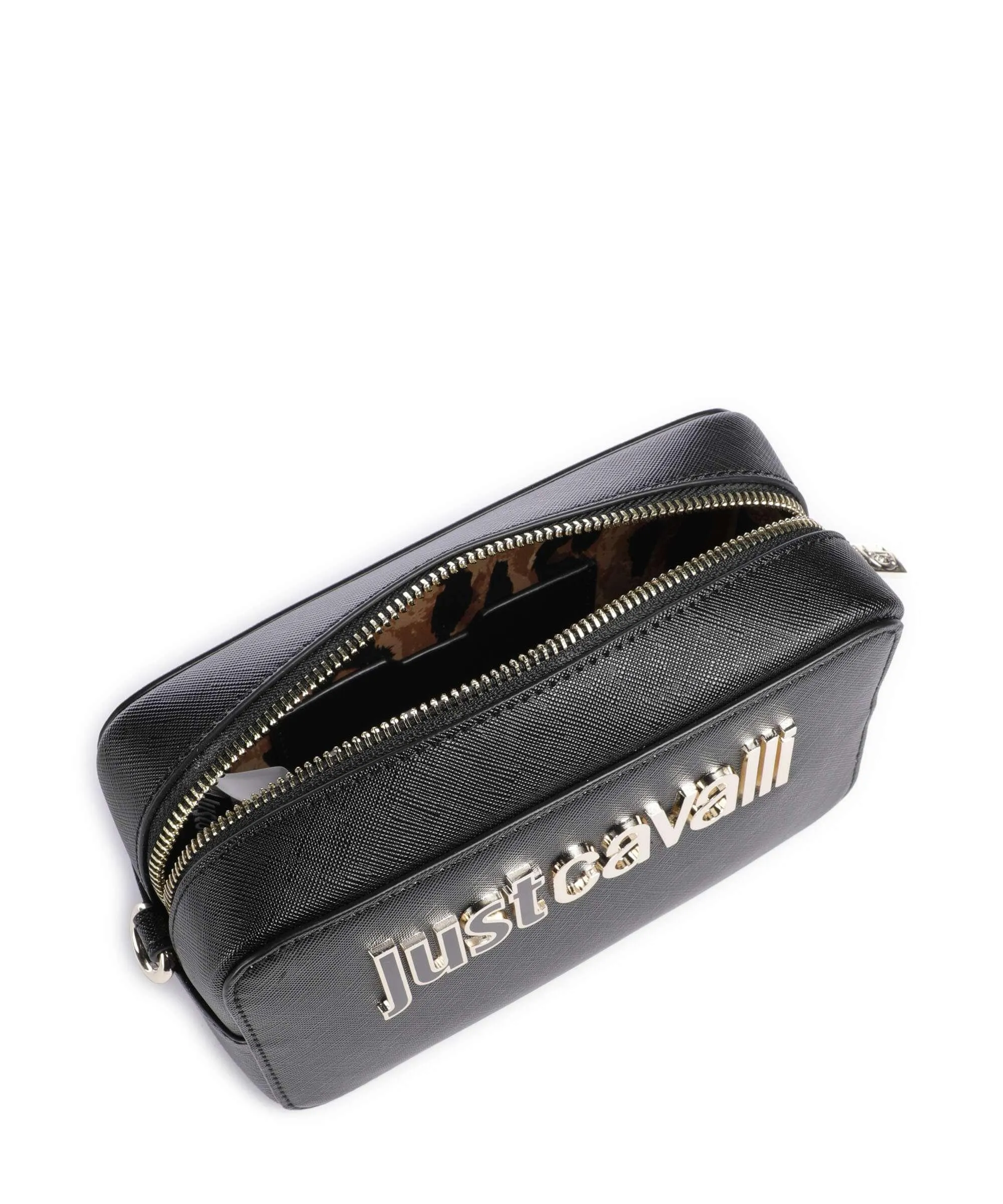  Just Cavalli Range B Style 8 Borsa a tracolla pelle sintetica nero  