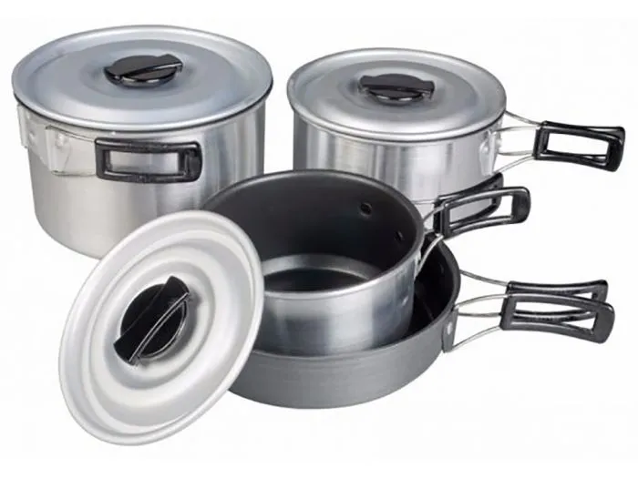 Kampa set di pentole da campeggio 4 pezzi