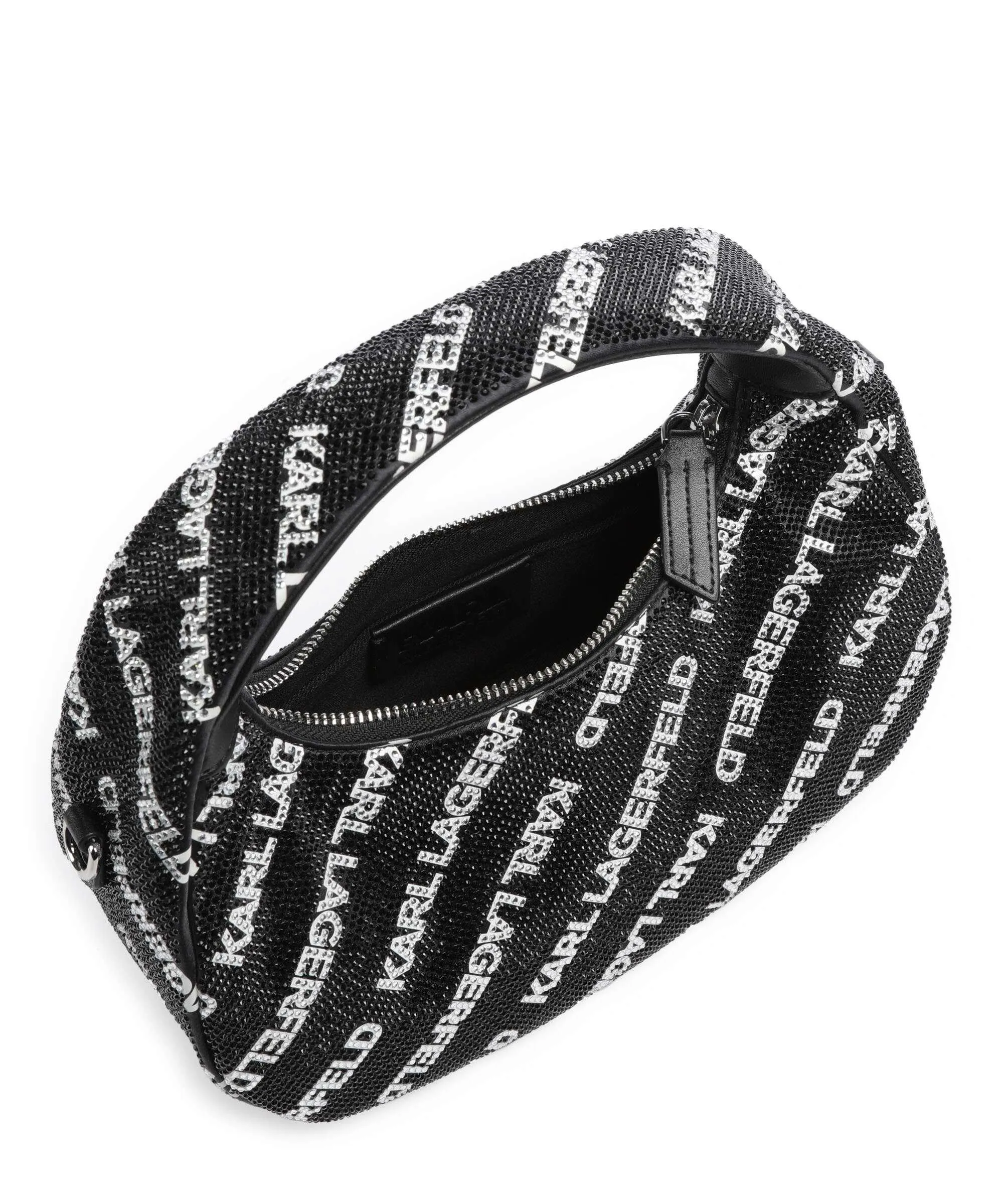  Karl Lagerfeld K/Evening Kushion Small Borsa a mano poliestere nero  