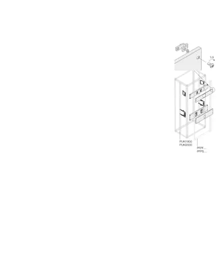 Kit di montaggio ABB per Schede di distribuzione principali, 600 x 600 x 600mm