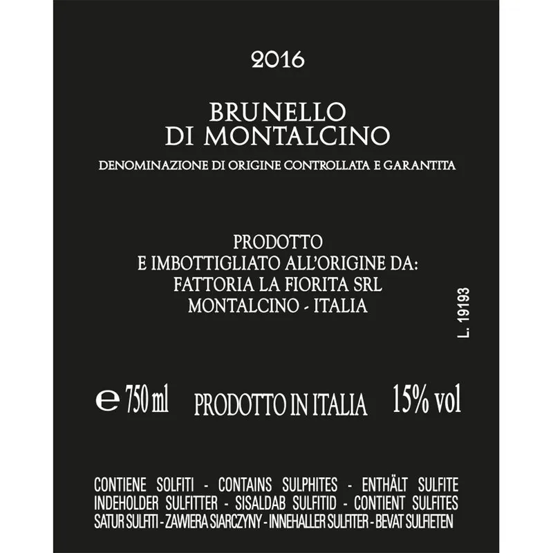 La Fiorita 1 bottiglia - Brunello di Montalcino DOCG 2016