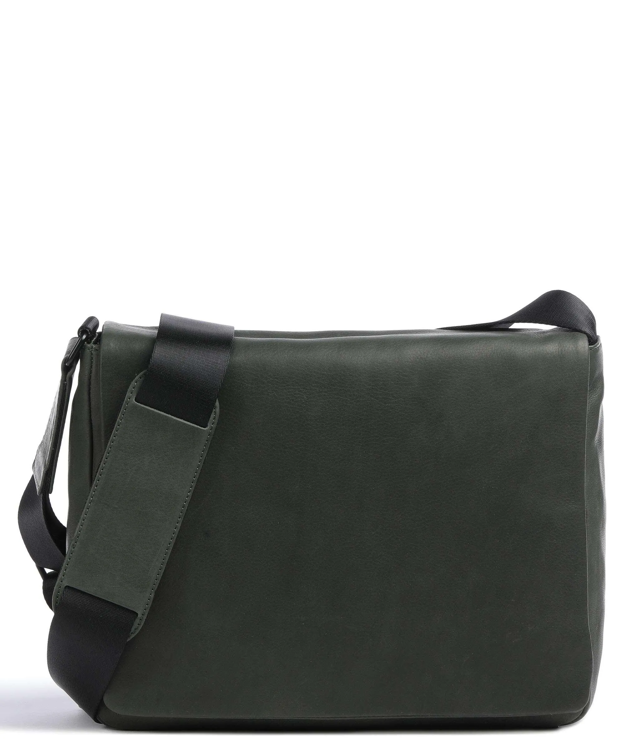  Leonhard Heyden Den Haag Borsa a spalla 11″ pelle bovina verde-oliva  