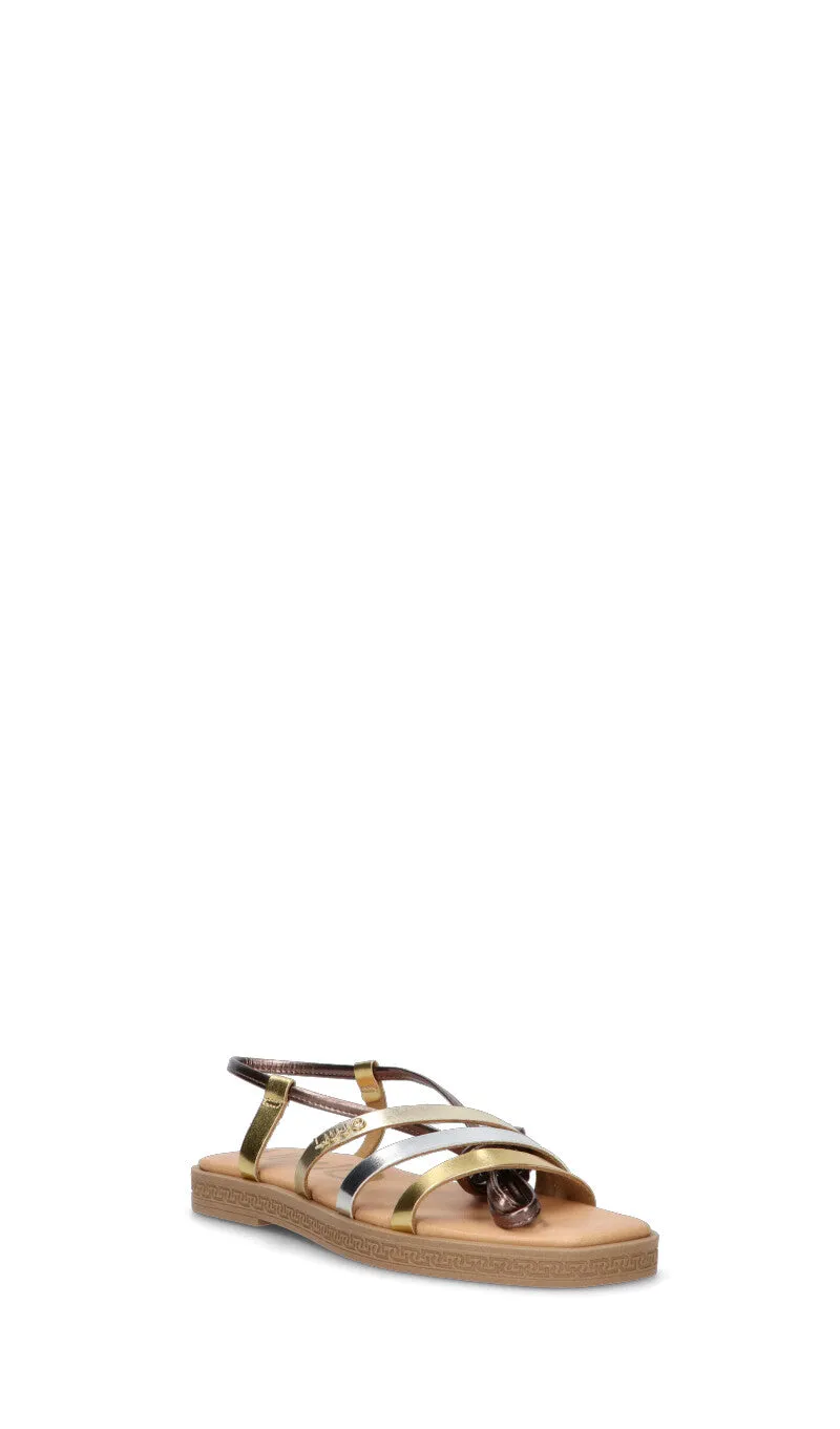 LIU JO Sandalo donna oro/bronzo/argento