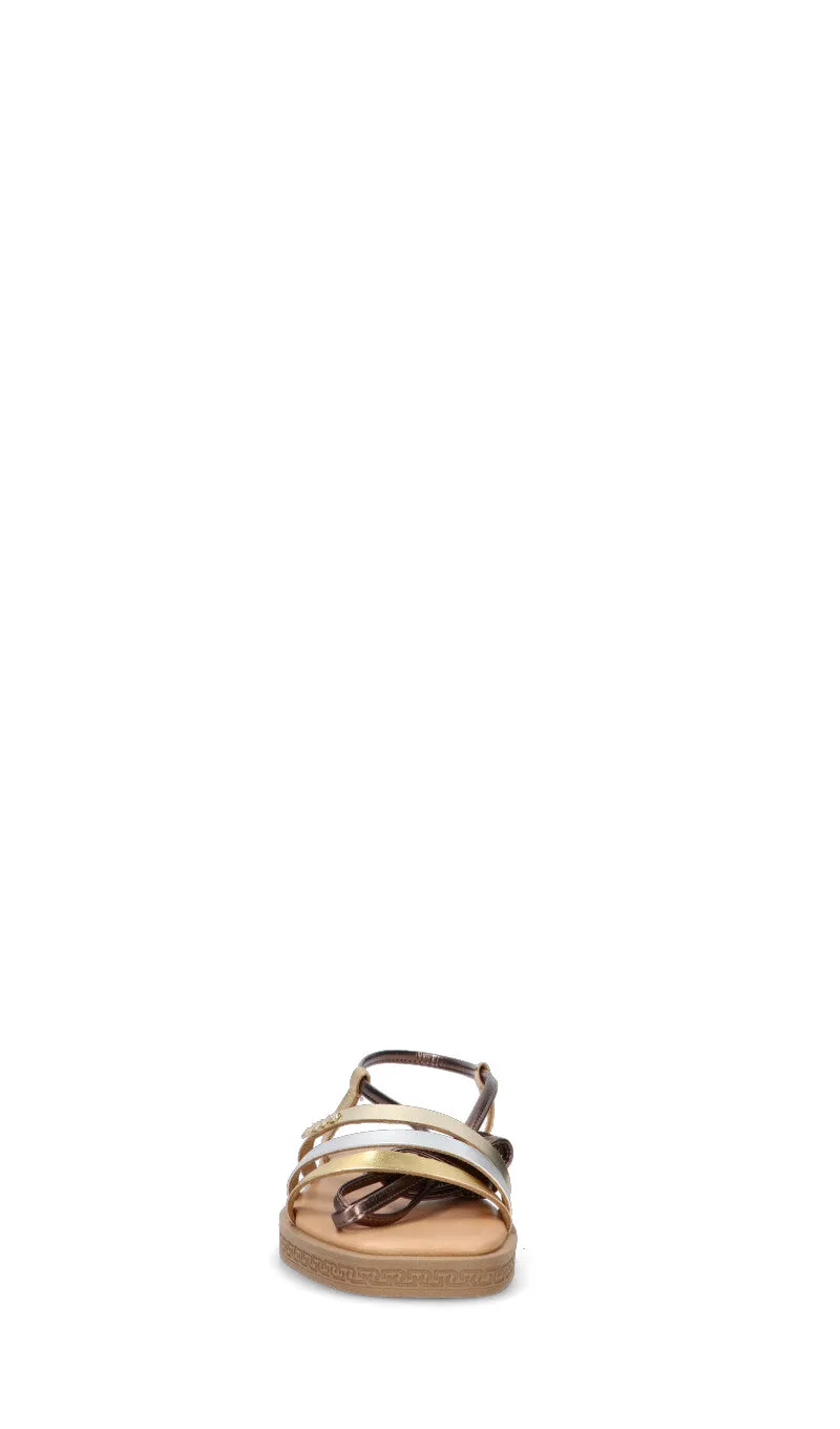 LIU JO Sandalo donna oro/bronzo/argento