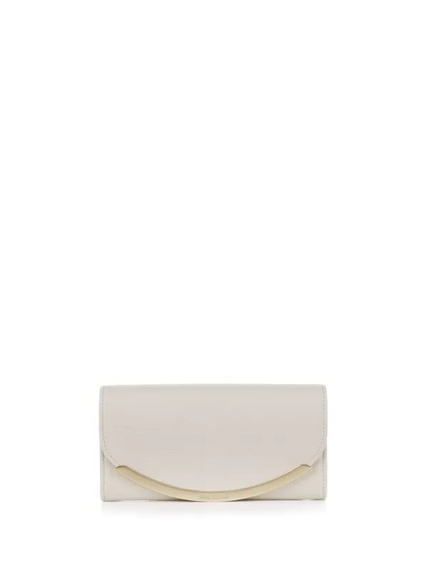 Lizzie beige leather wallet