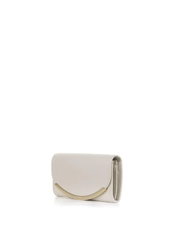 Lizzie beige leather wallet