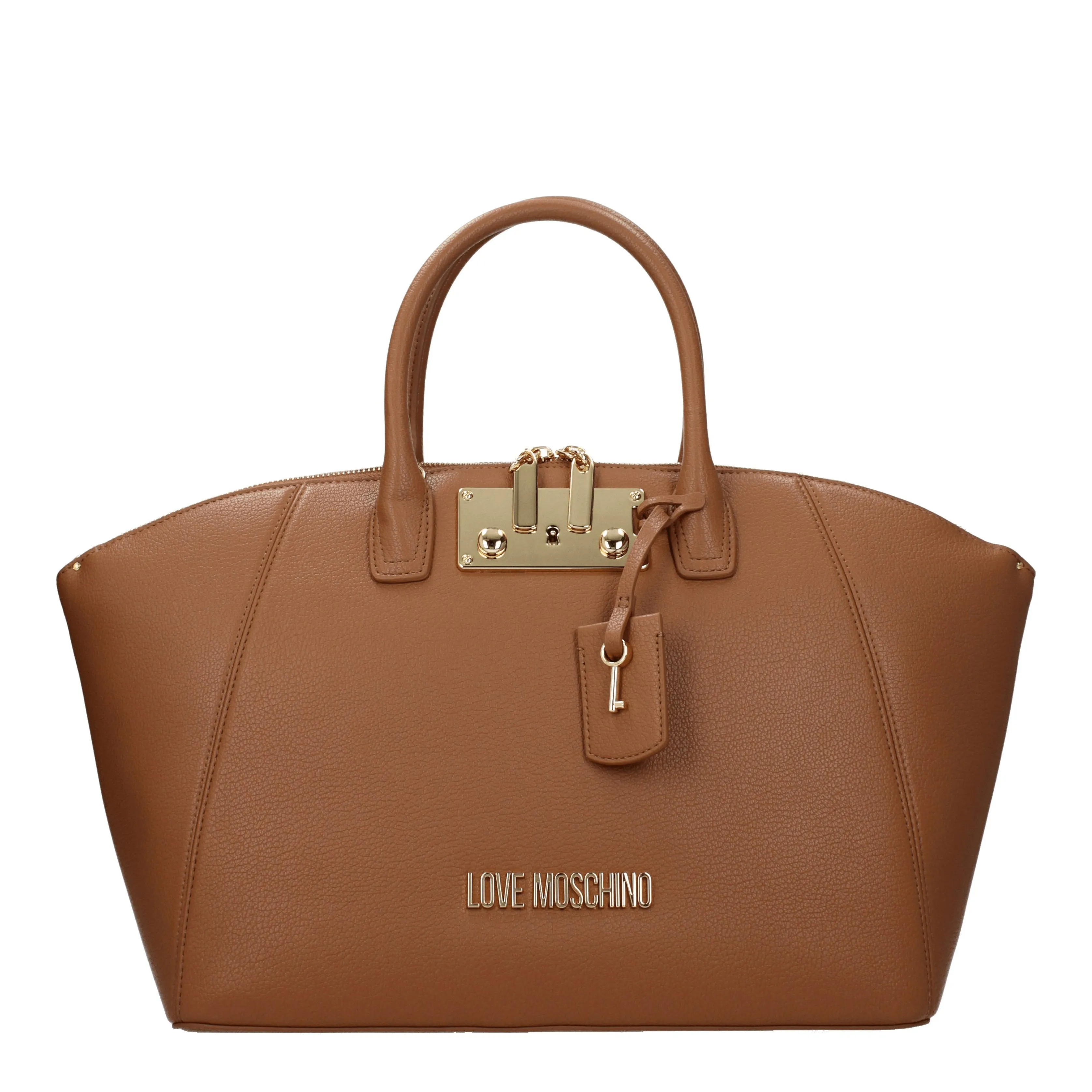 Love Moschino Borse a Mano Donna Poliuretano Marrone/Camel