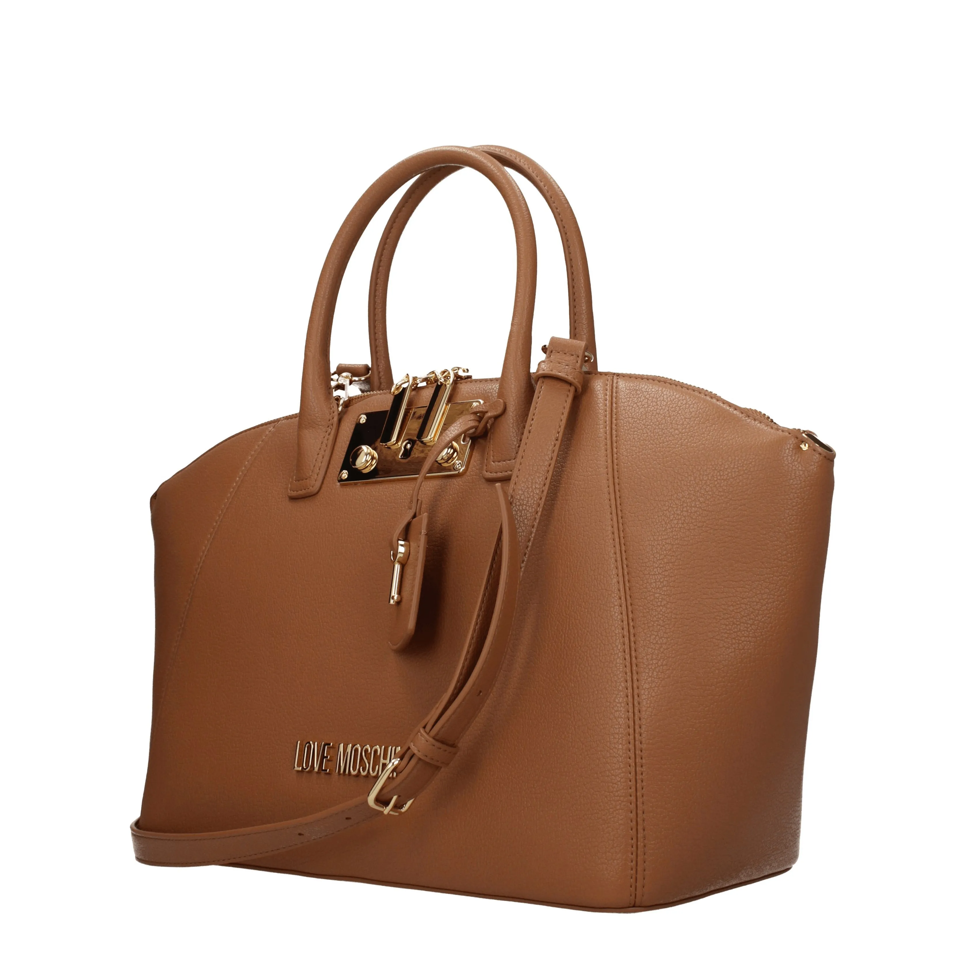 Love Moschino Borse a Mano Donna Poliuretano Marrone/Camel