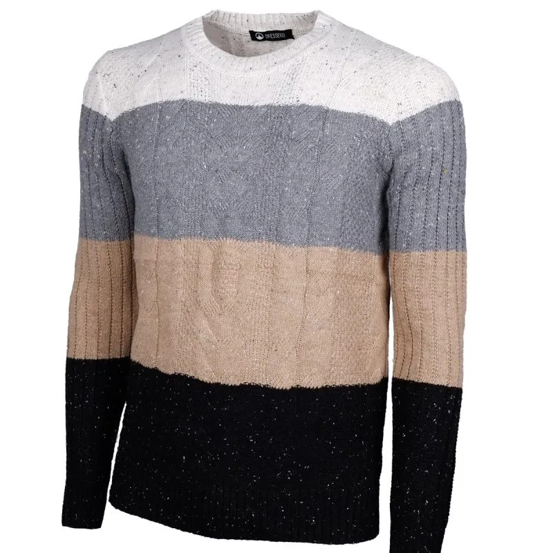 Maglia Uomo Girocollo invernale Maglione fantasia Dresserd