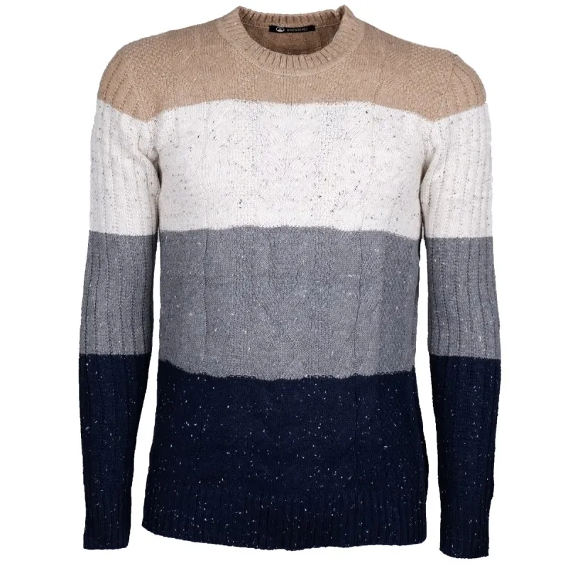 Maglia Uomo Girocollo invernale Maglione fantasia Dresserd