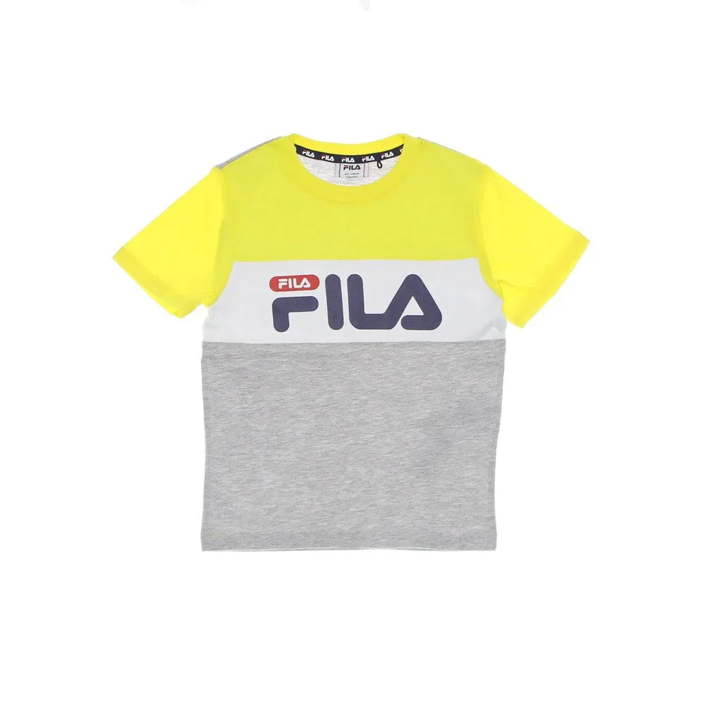 Maglietta Bambino College Station Tee Light Grey Melange/buttercup/bright White