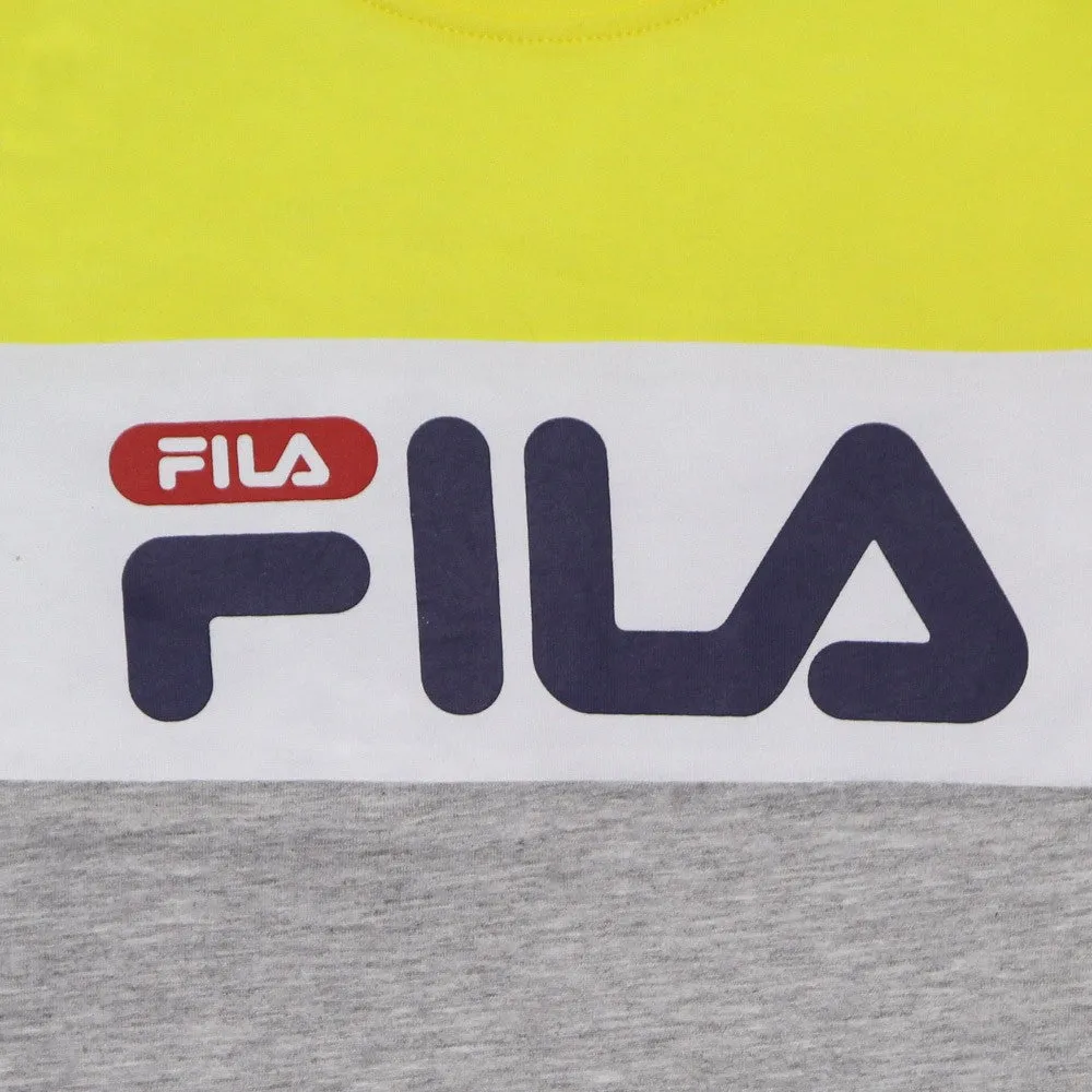 Maglietta Bambino College Station Tee Light Grey Melange/buttercup/bright White