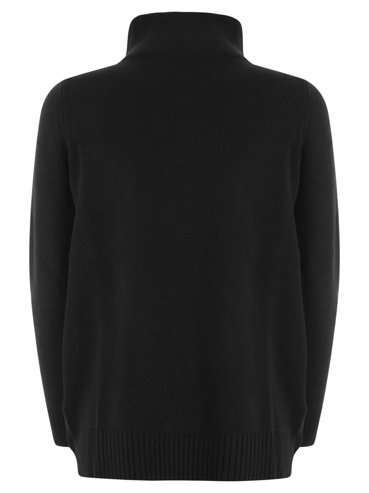Maglione collo alto in lana e cashmere