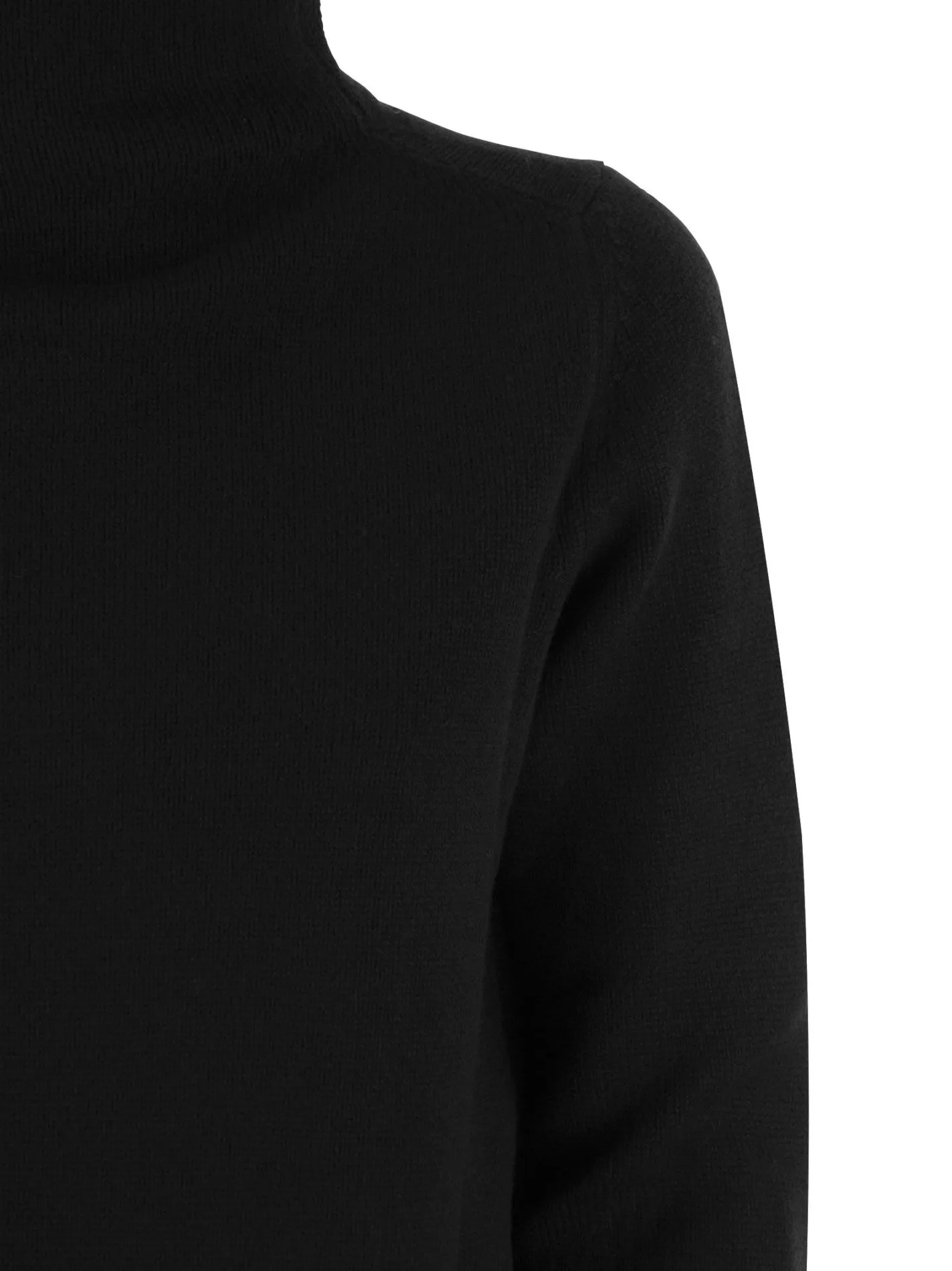 Maglione collo alto in lana e cashmere