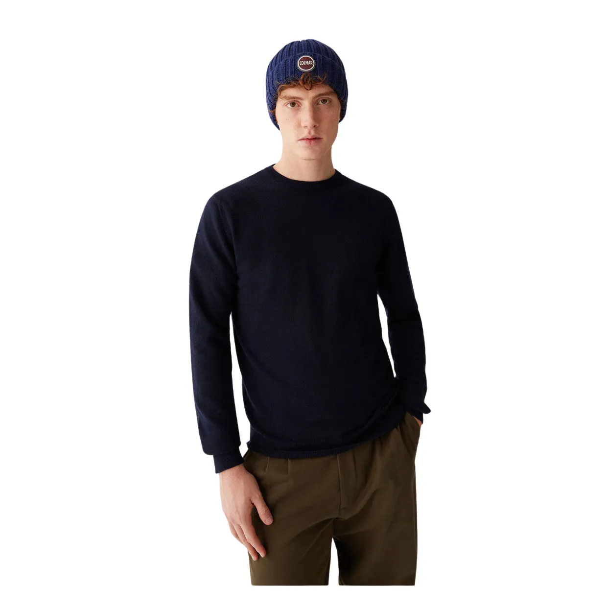Maglione Colmar Girocollo Lana / Cachemire Blu Navy