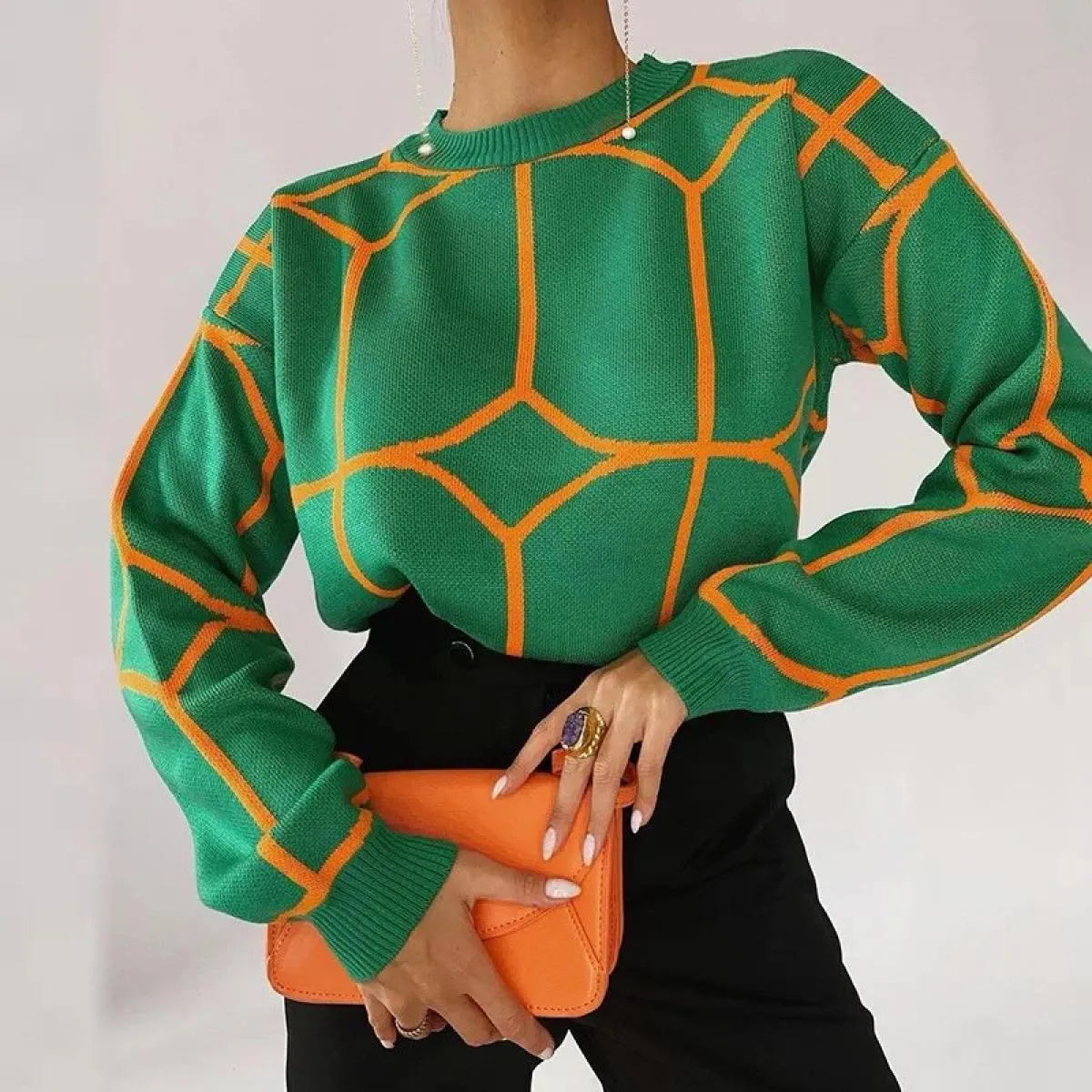 Maglione Donna 2023 Autunno e Inverno Nuova moda Nuovo maglione girocollo lavorato a maglia Cappotto Donna