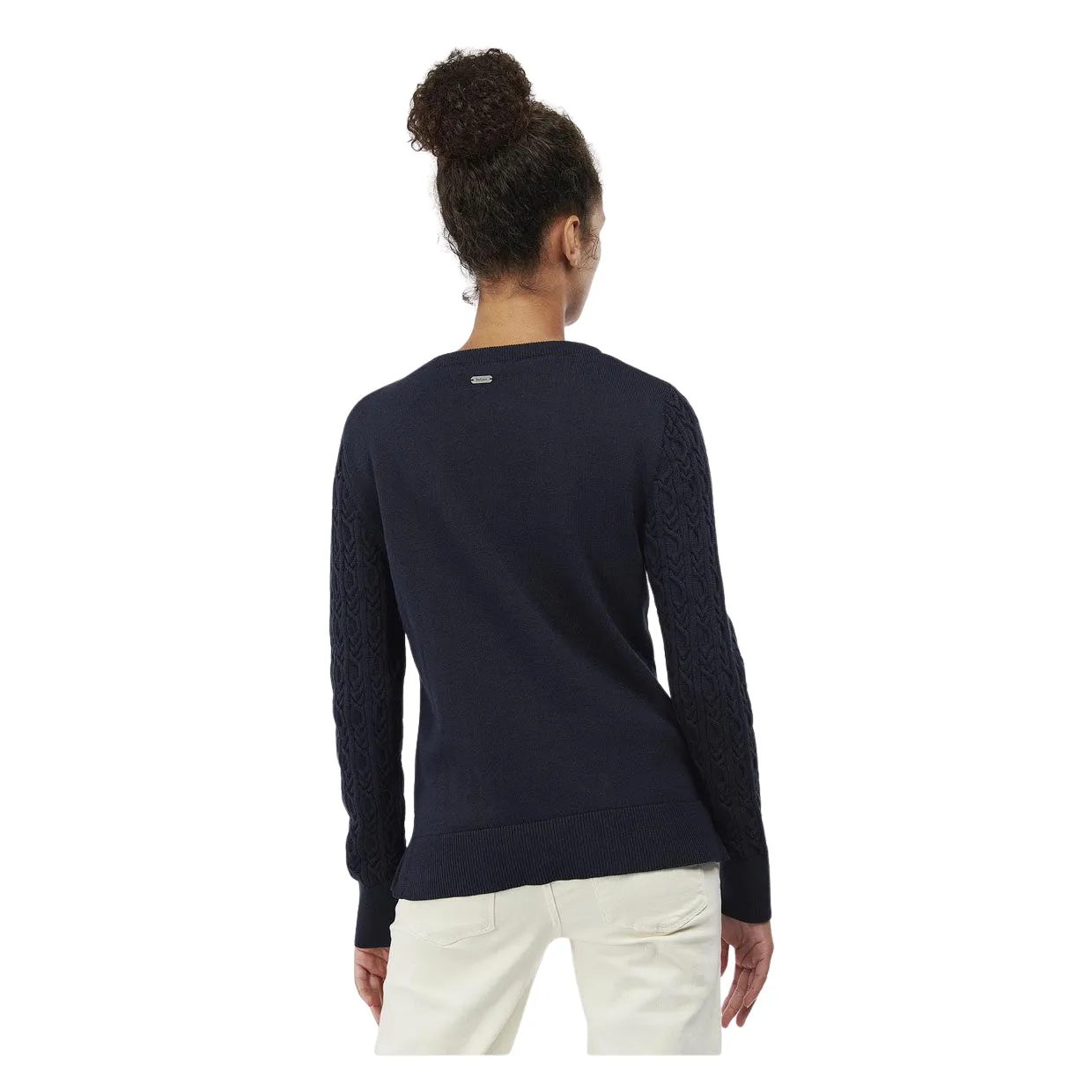 Maglione Donna Barbour Hampton Knitted Blu Navy