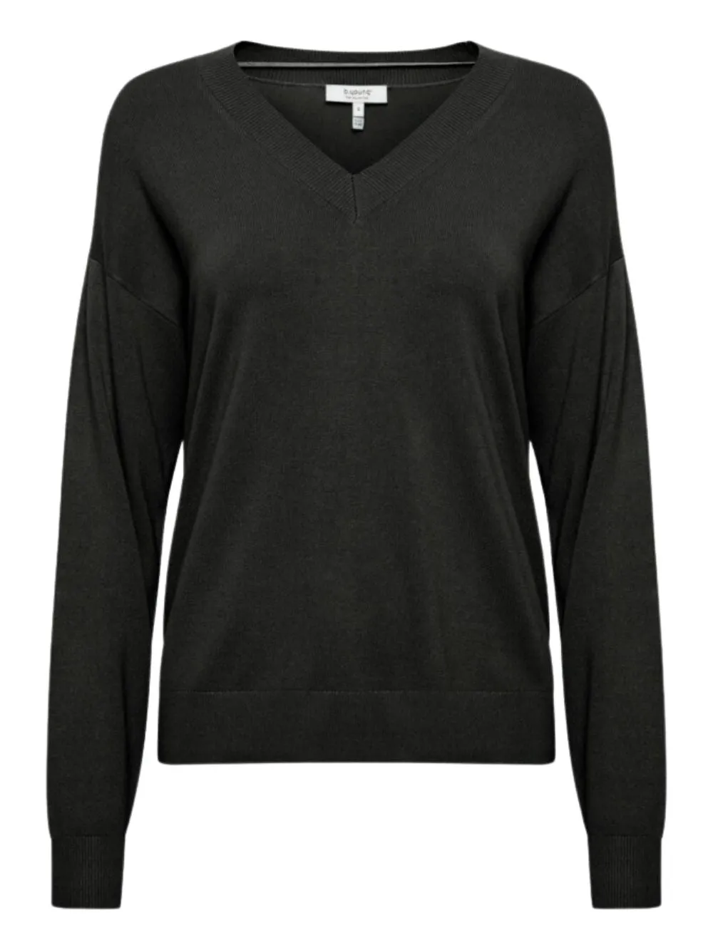 Maglione Donna Nero con scollo a V