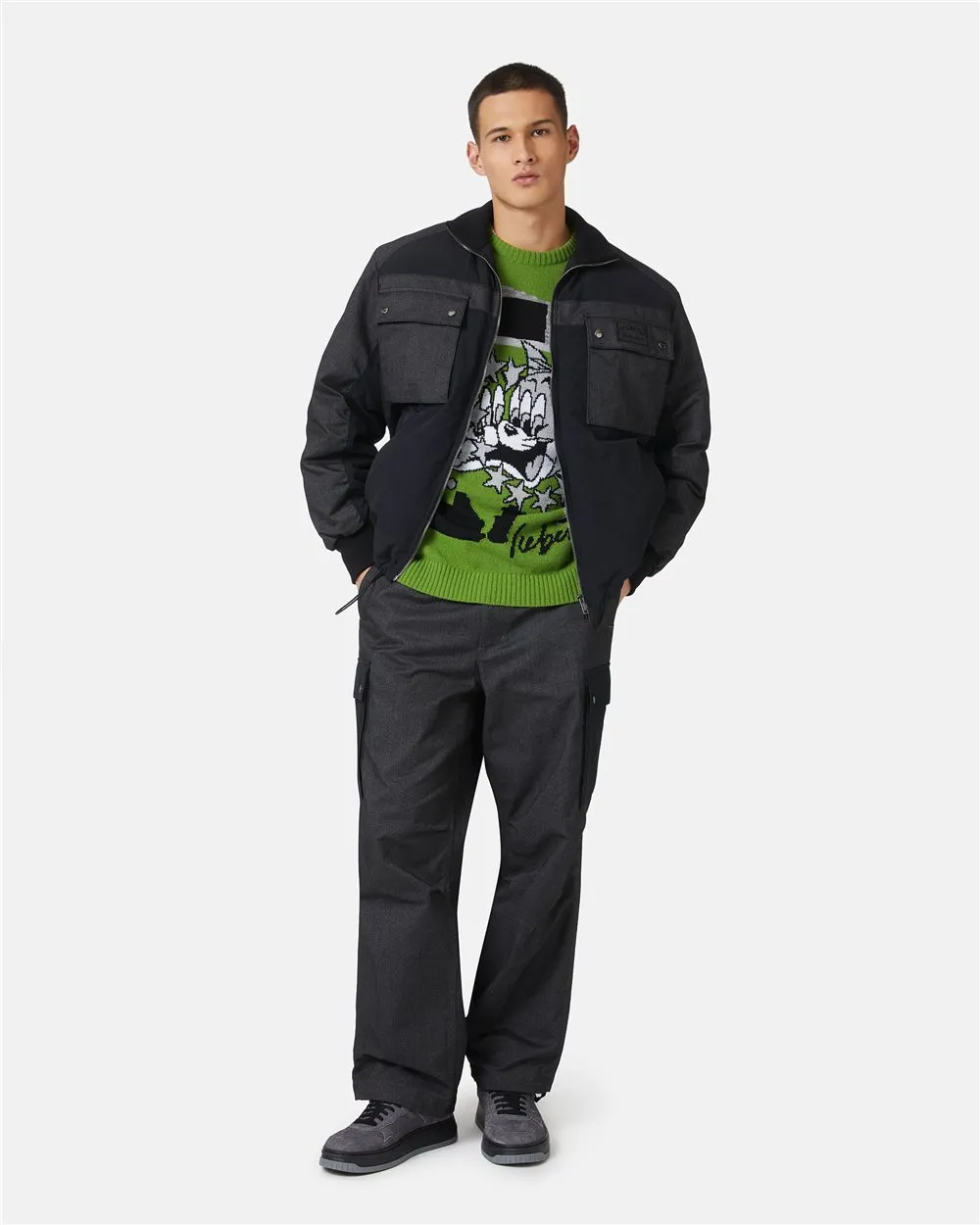 Maglione in lana con cartoon
