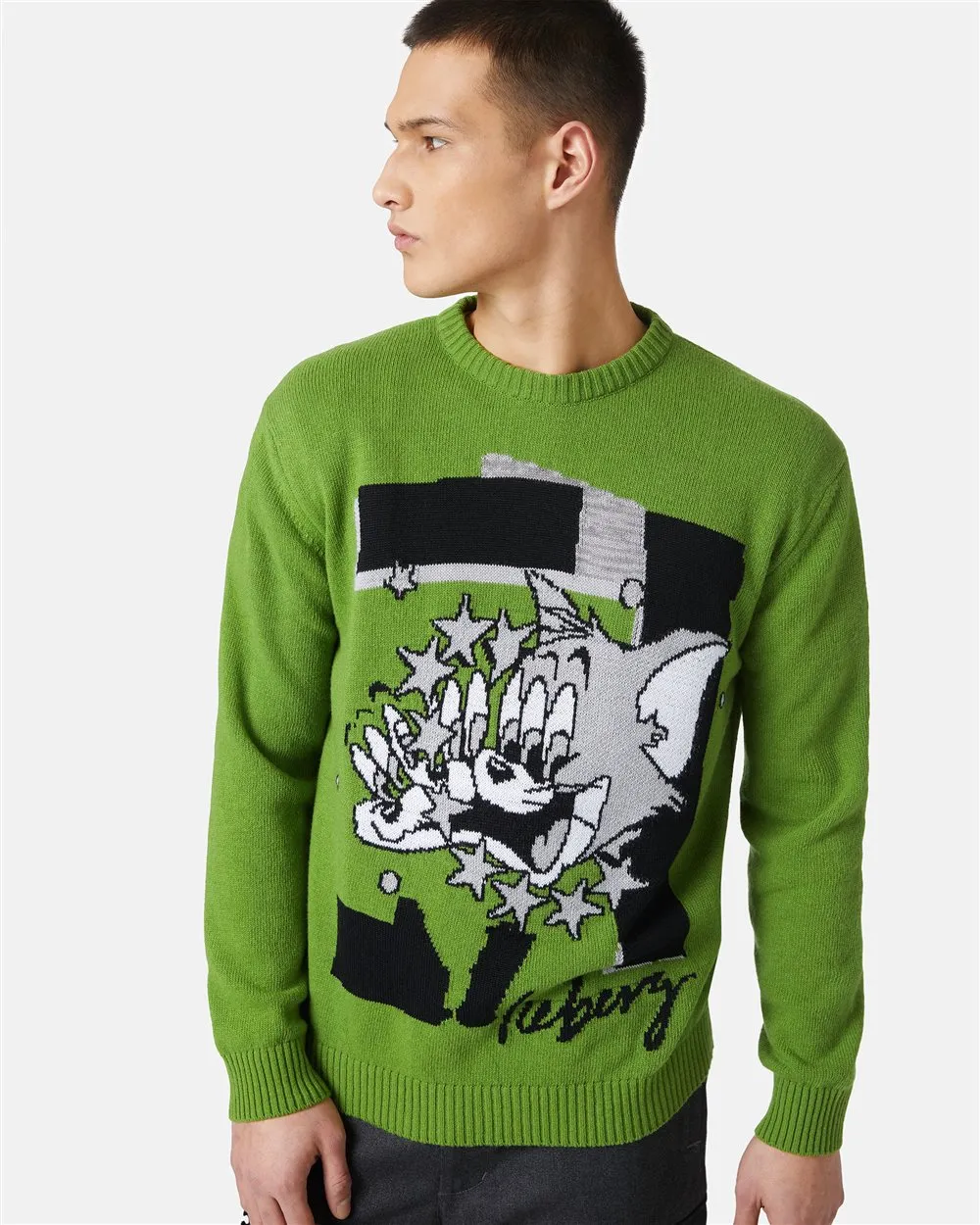 Maglione in lana con cartoon