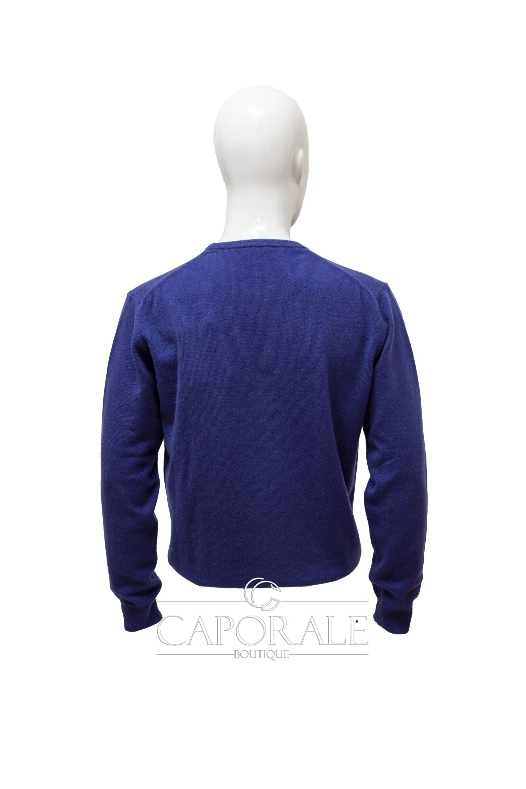 Maglione Malo cashmere F1C02-E0709 blu elettrico