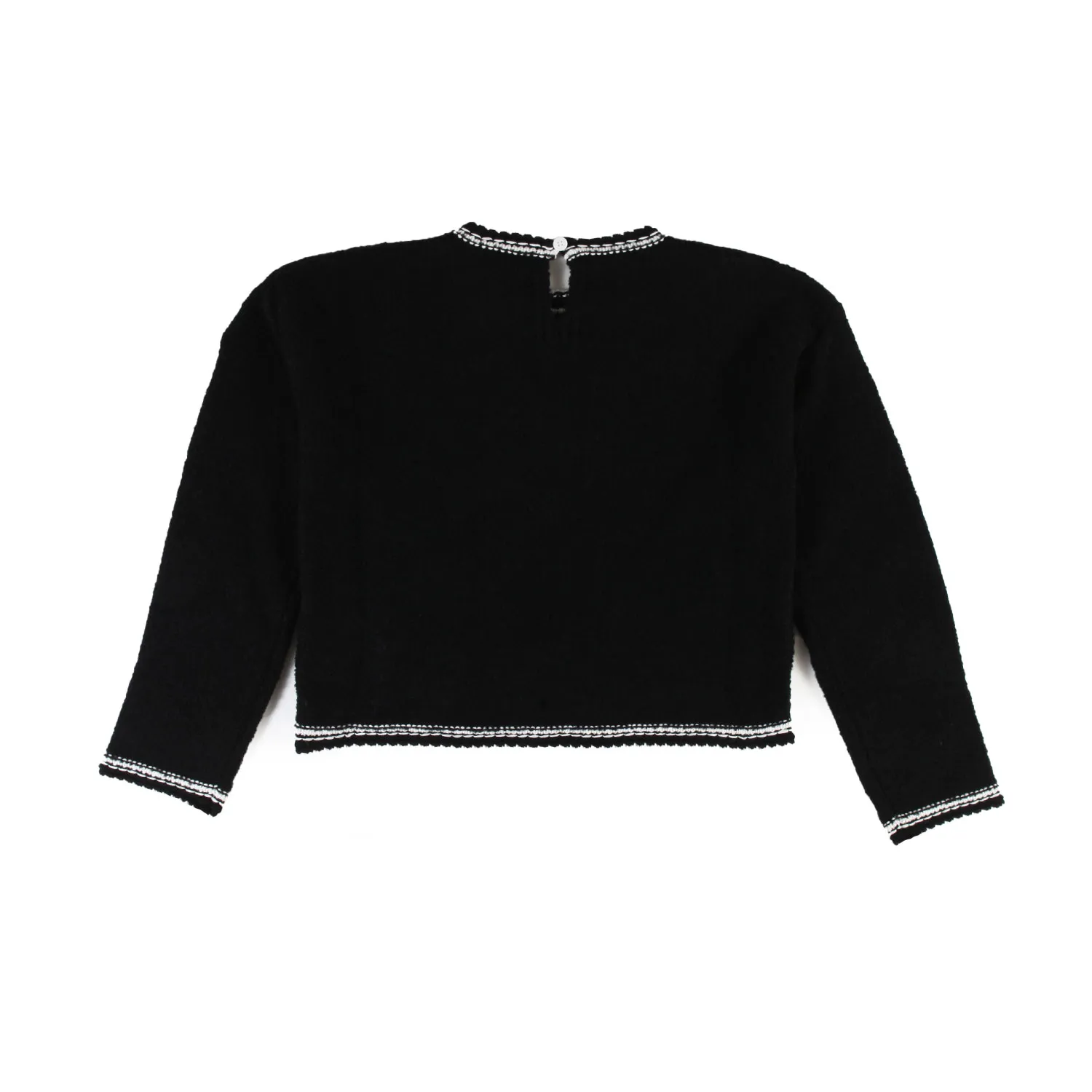 Maglione Moncler Nero E Bianco Bambibna E Teenager