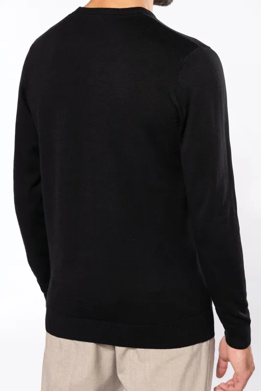MAGLIONE SCOLLO TONDO MANICA LUNGA DA UOMO