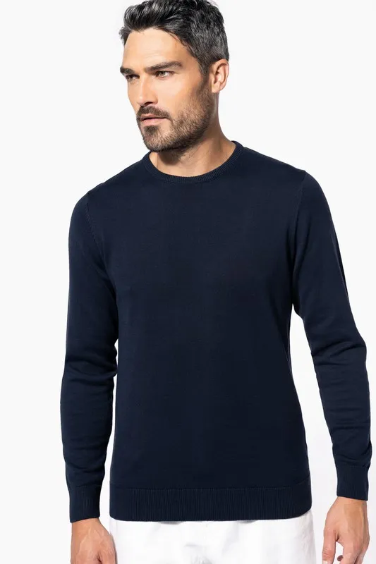 MAGLIONE SCOLLO TONDO MANICA LUNGA DA UOMO